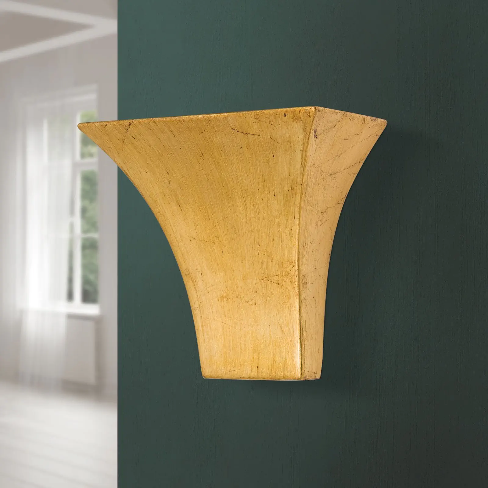 Zidna lampa BATON, sa jednim izvorom svetla, antik zlato - 3