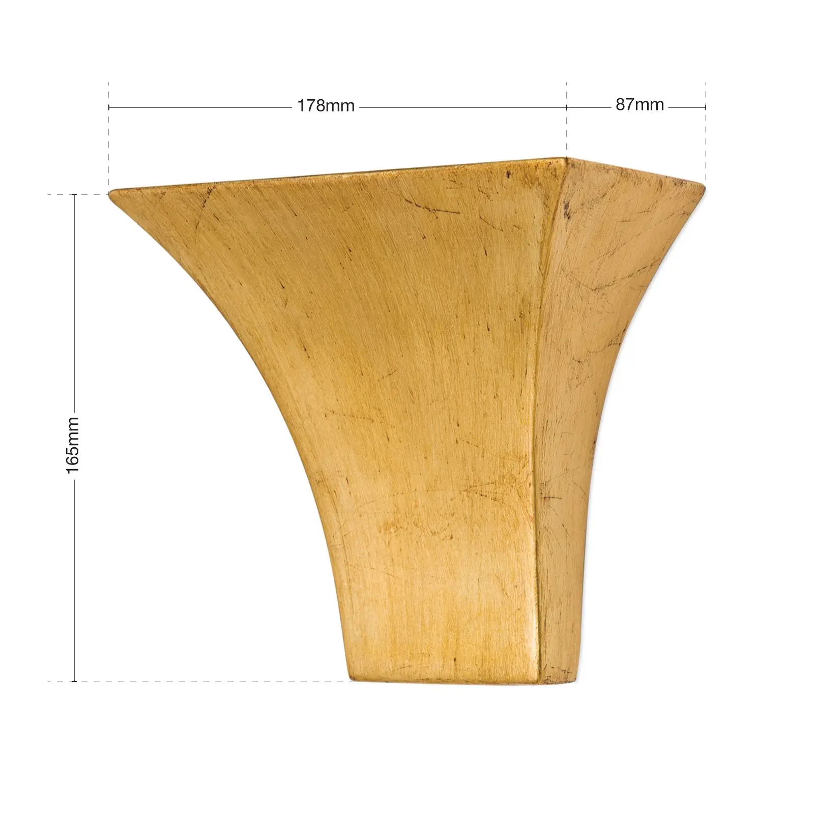 Zidna lampa BATON, sa jednim izvorom svetla, antik zlato - 7