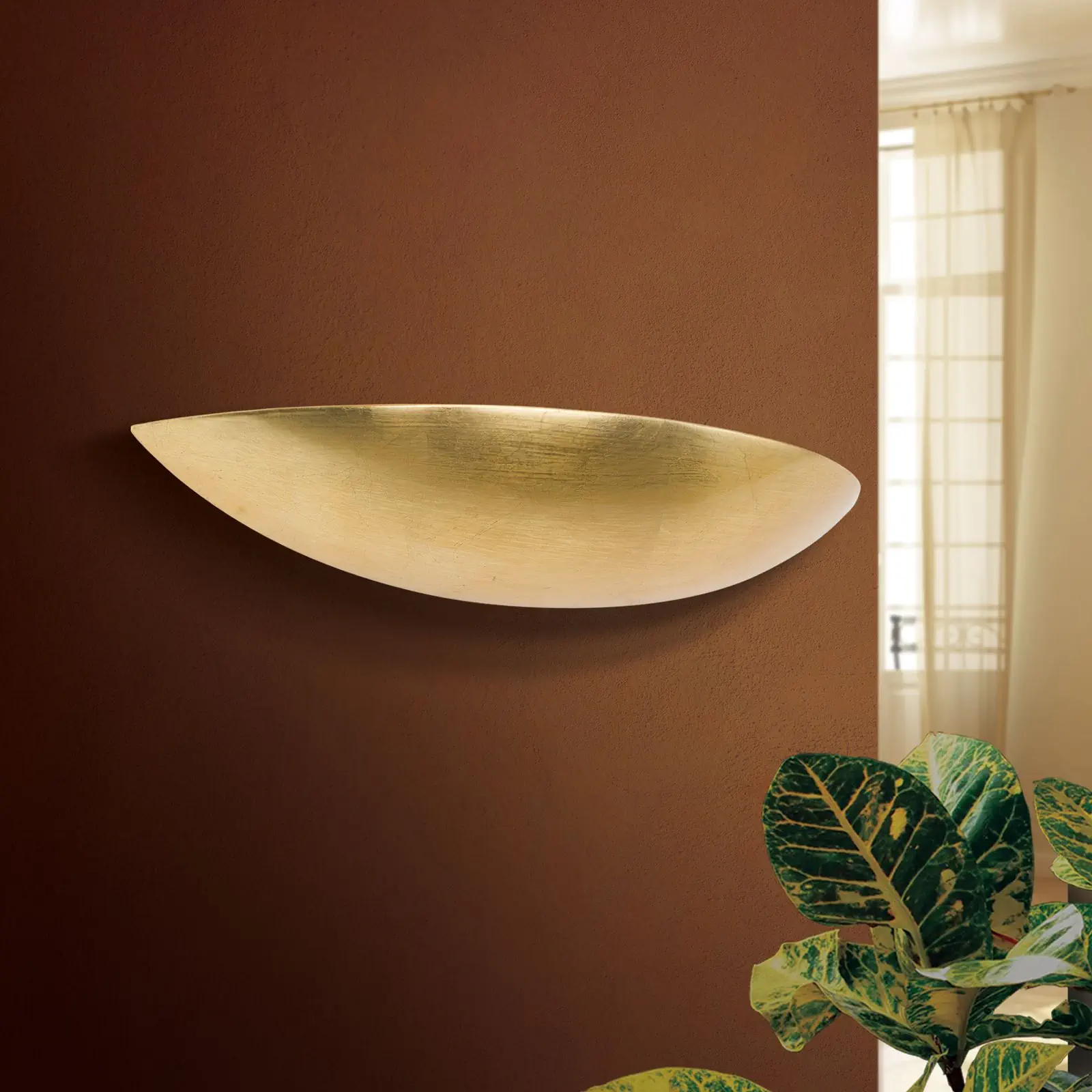 Zidna lampa BELVINA, sa jednim izvorom svetla, antik zlato - 3