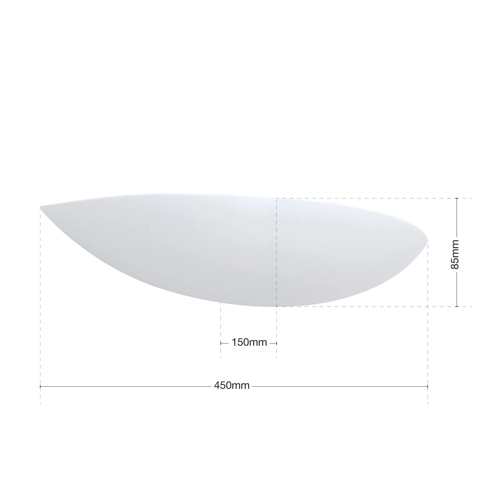 Zidna lampa BELVINA, bela - 7