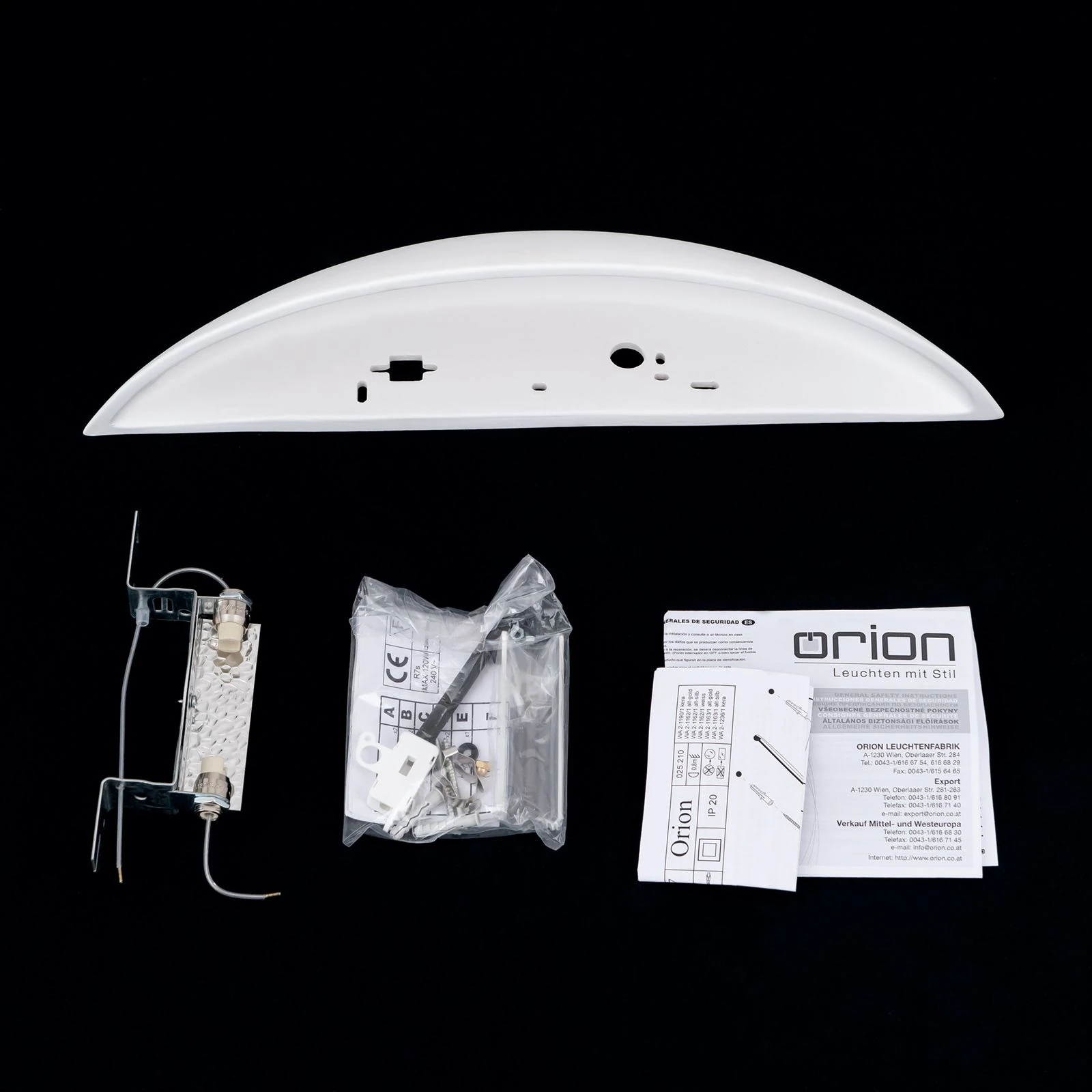 Zidna lampa BELVINA, bela - 8