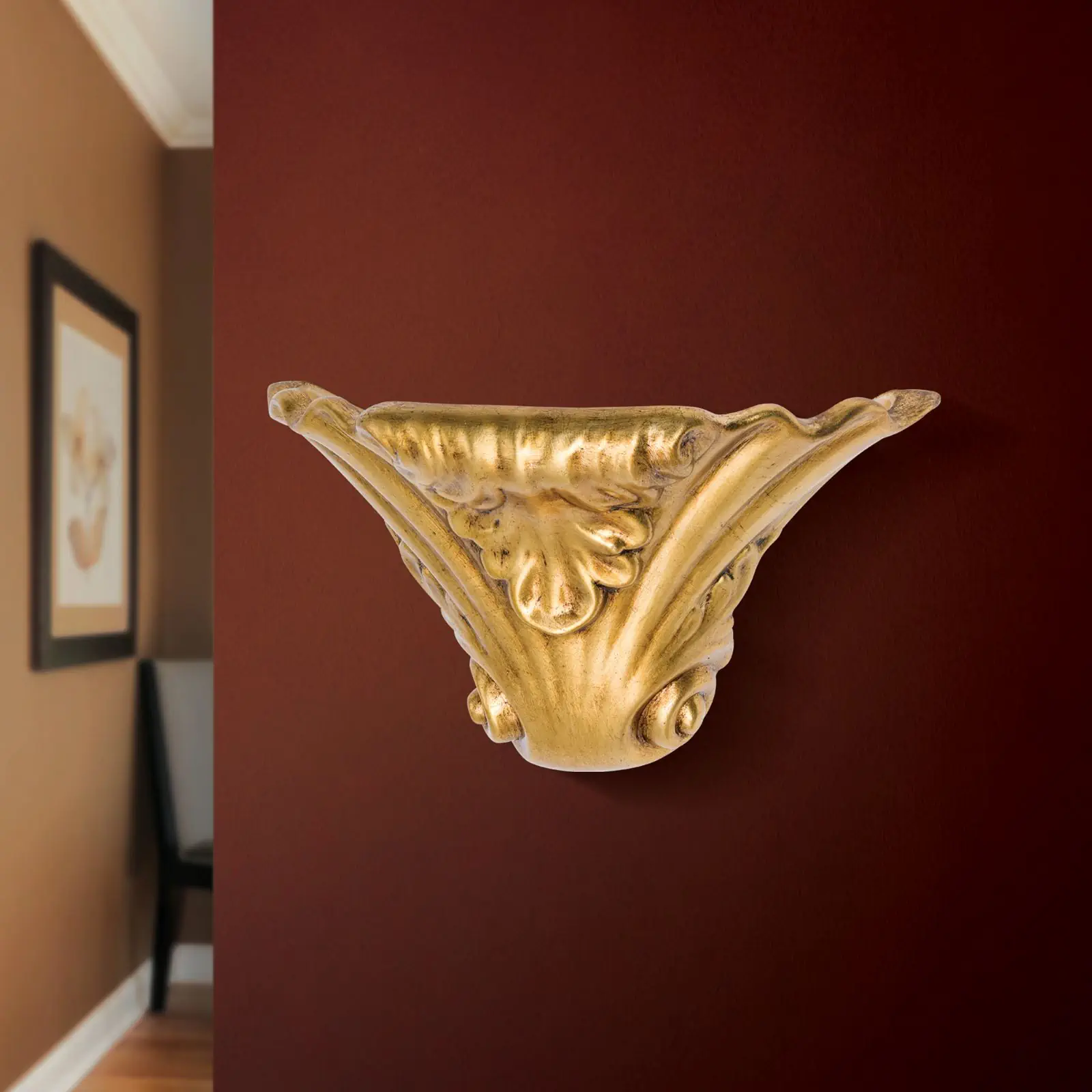 Zidna lampa BEATO, sa jednim izvorom svetla, antik zlato - 3