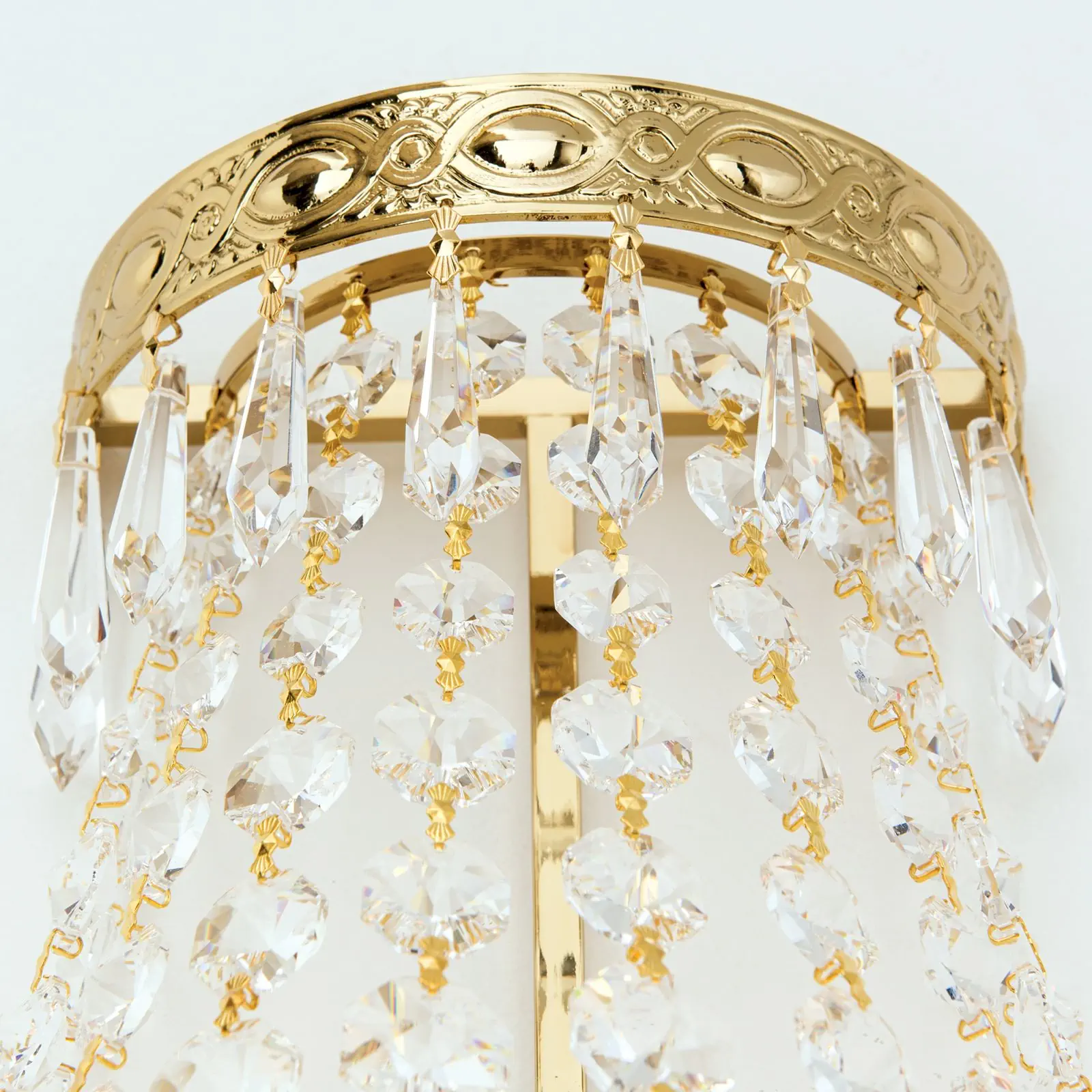 Zidna lampa EMPIRE CRYSTAL, 2 izvora svetla, zlatna - 6