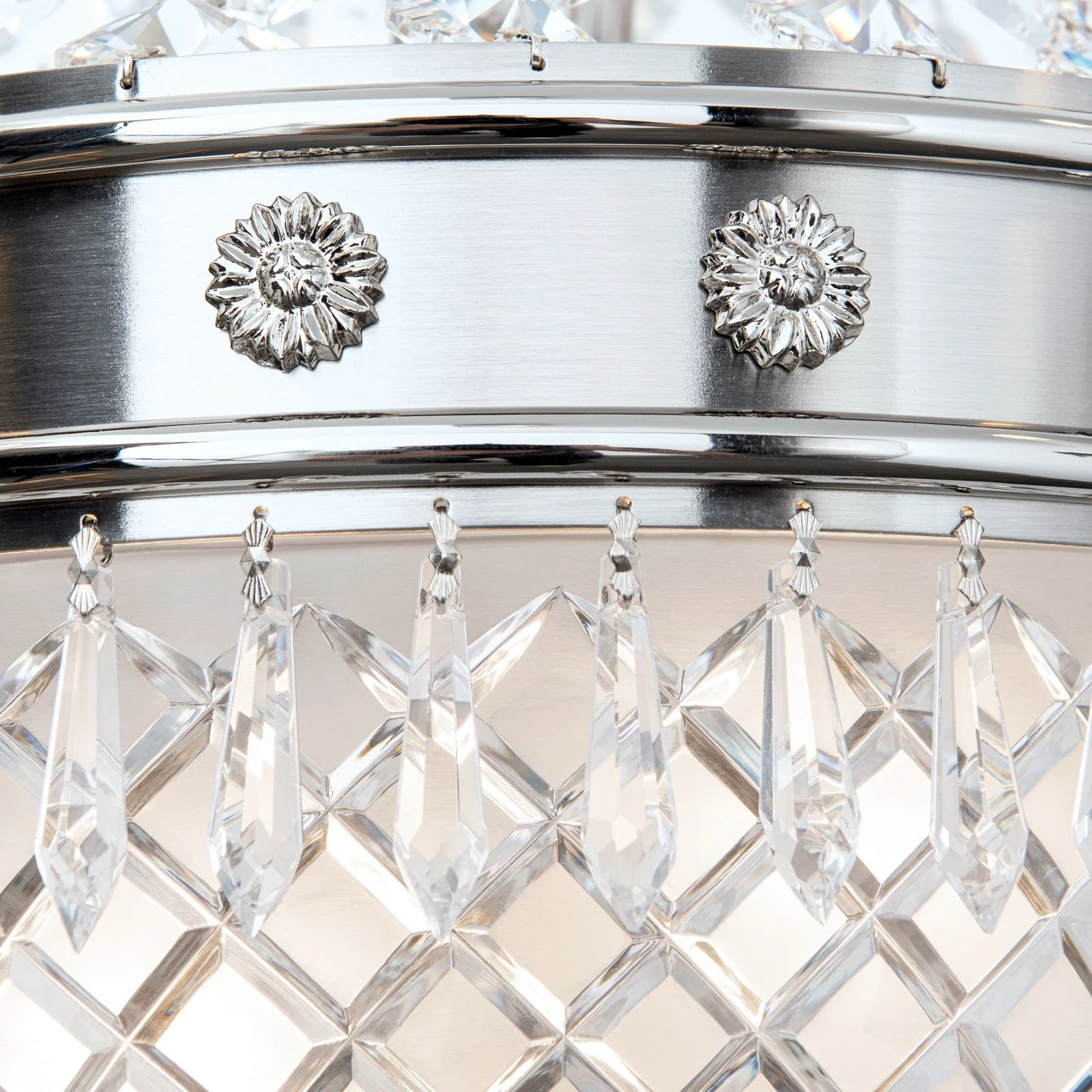 Zidna lampa EMPIRE CRYSTAL, 5 izvora svetla, antik srebro - 6