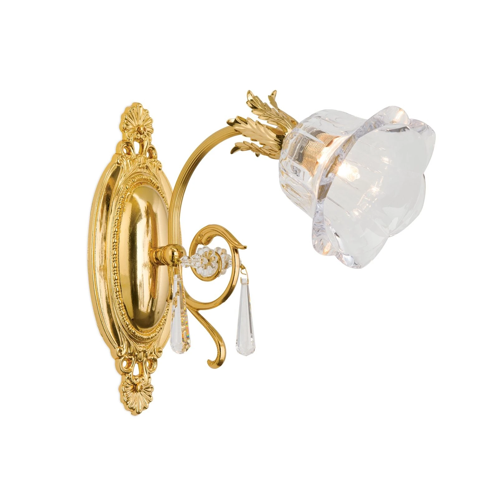 Zidna lampa LA BOHEME, 1 izvor svetla, 24-karatno pozlaćena - 4