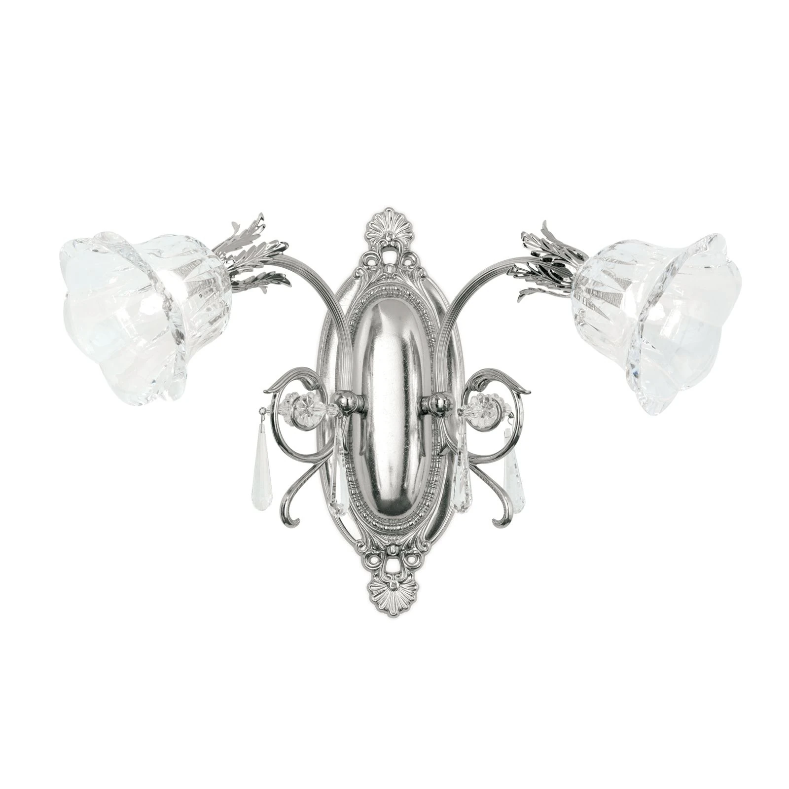 Zidna lampa LA BOHEME, 2 izvora svetla, antik srebro - 4