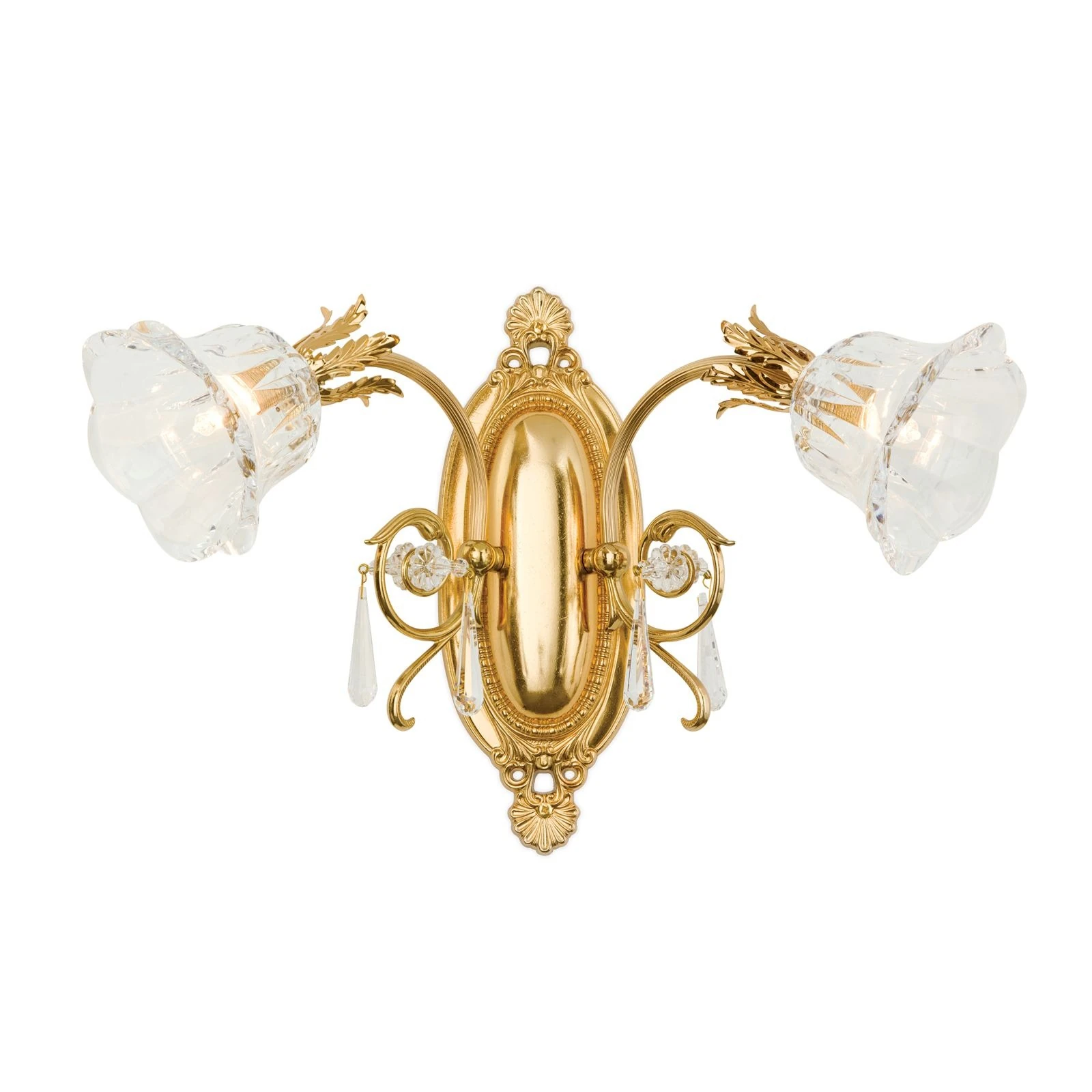 Zidna lampa LA BOHEME, 2 izvora svetla, 24-karatno pozlaćena - 4