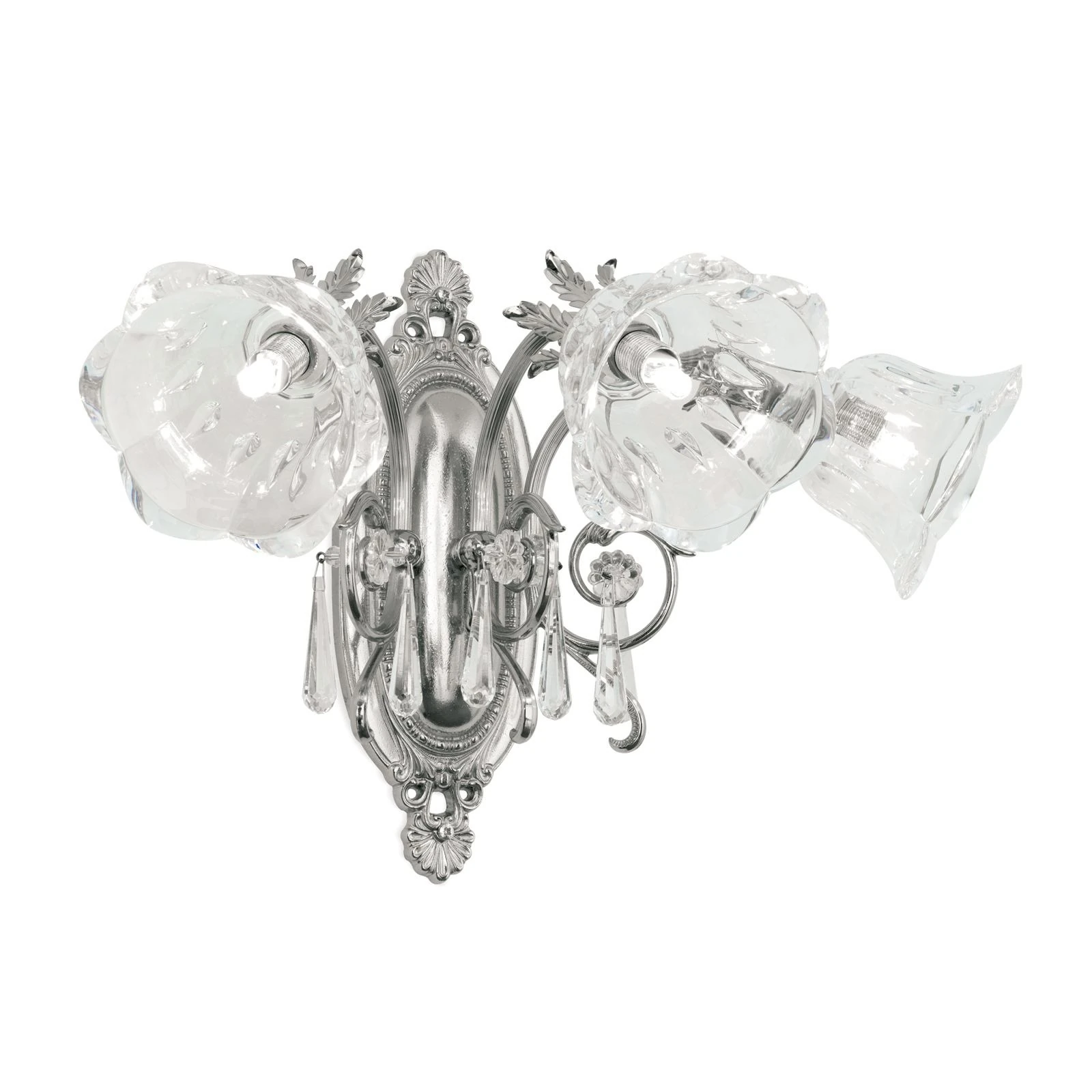 Zidna lampa LA BOHEME, 3 izvora svetla, antik srebro - 4