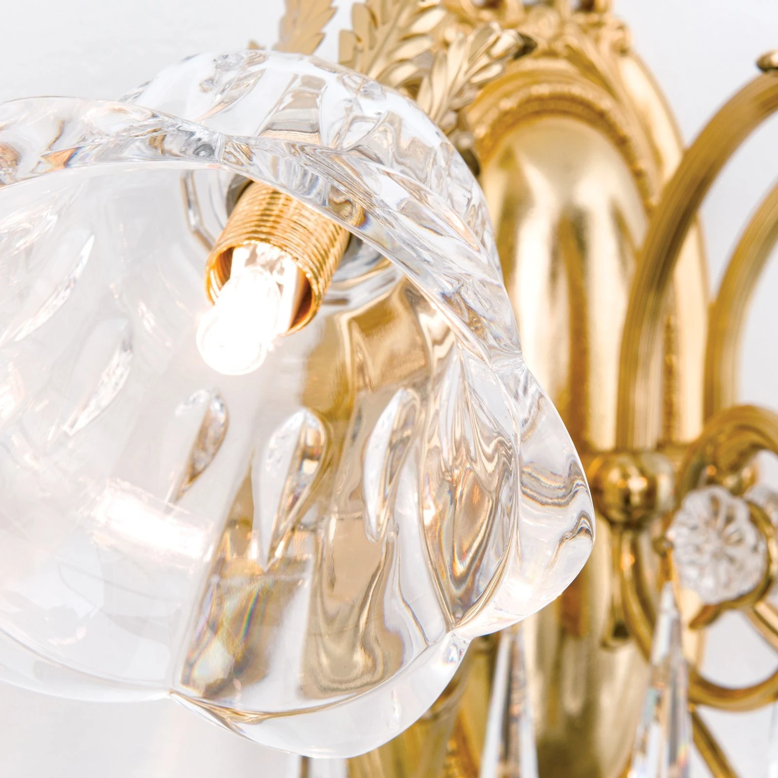 Zidna lampa LA BOHEME, 3 izvora svetla, 24-karatno pozlaćena - 5