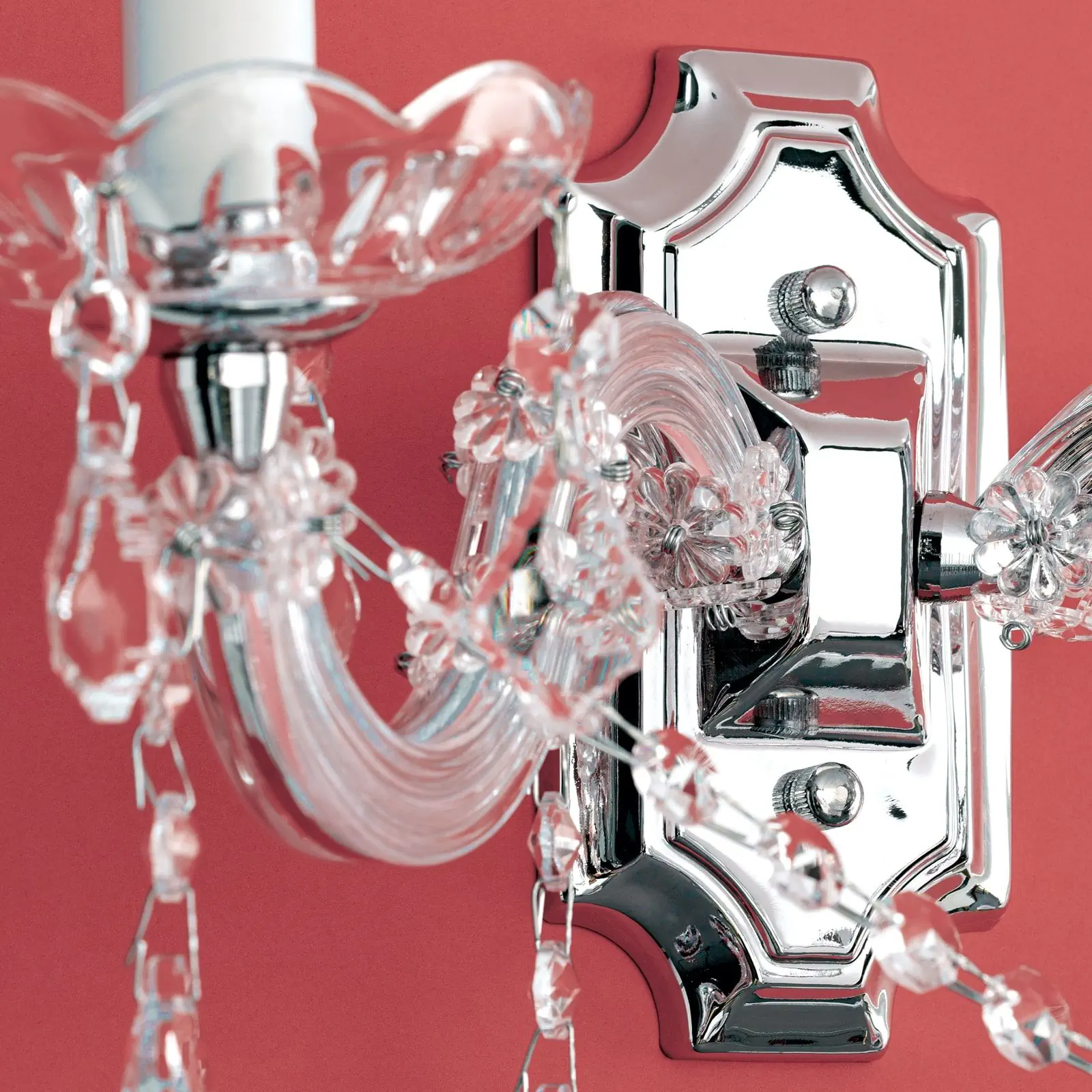 Zidna lampa THERESA, sa dva izvora svetla, srebrna - 5