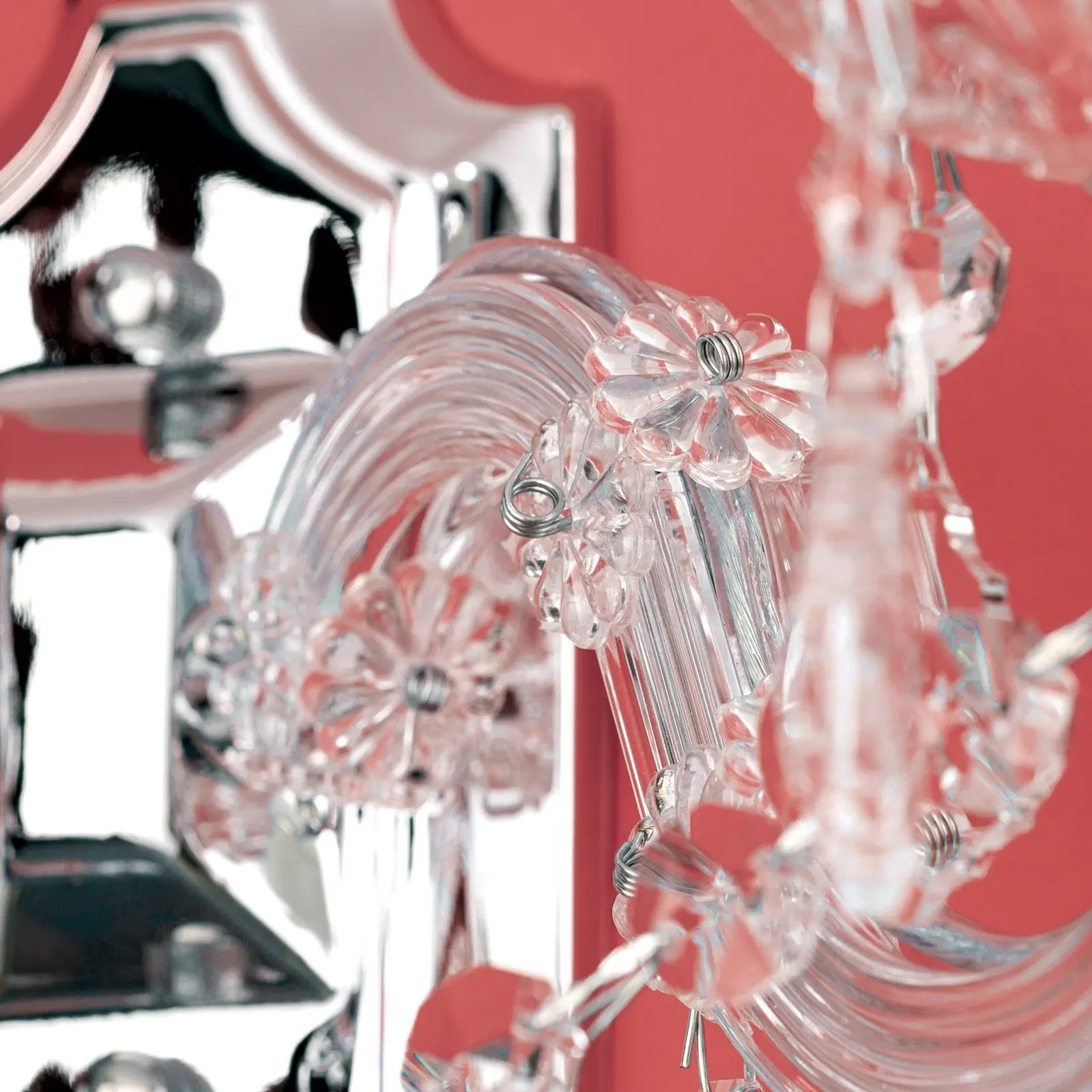 Zidna lampa THERESA, sa dva izvora svetla, srebrna - 7