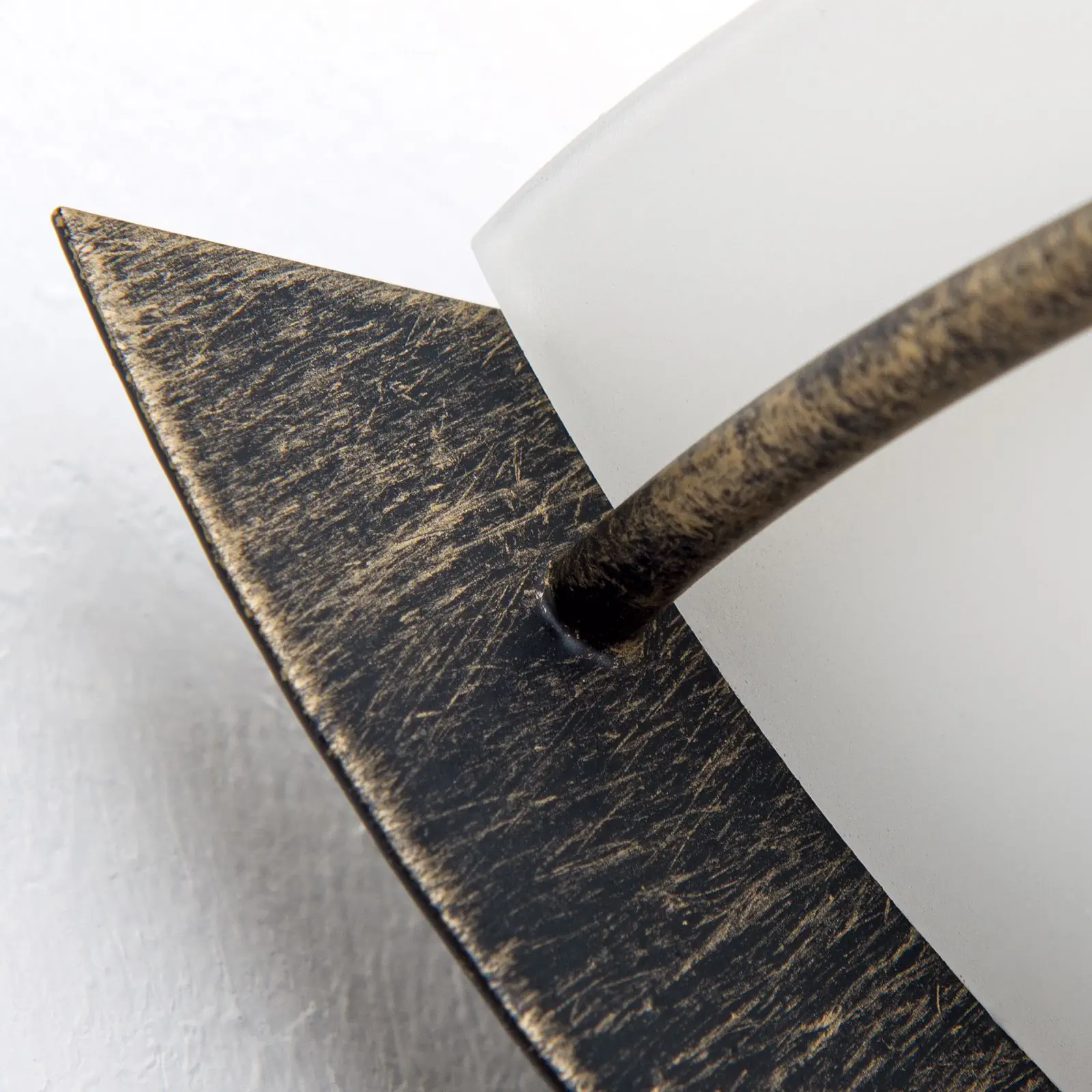 Zidna lampa FLEUR, sa jednim izvorom svetla, antik - 5