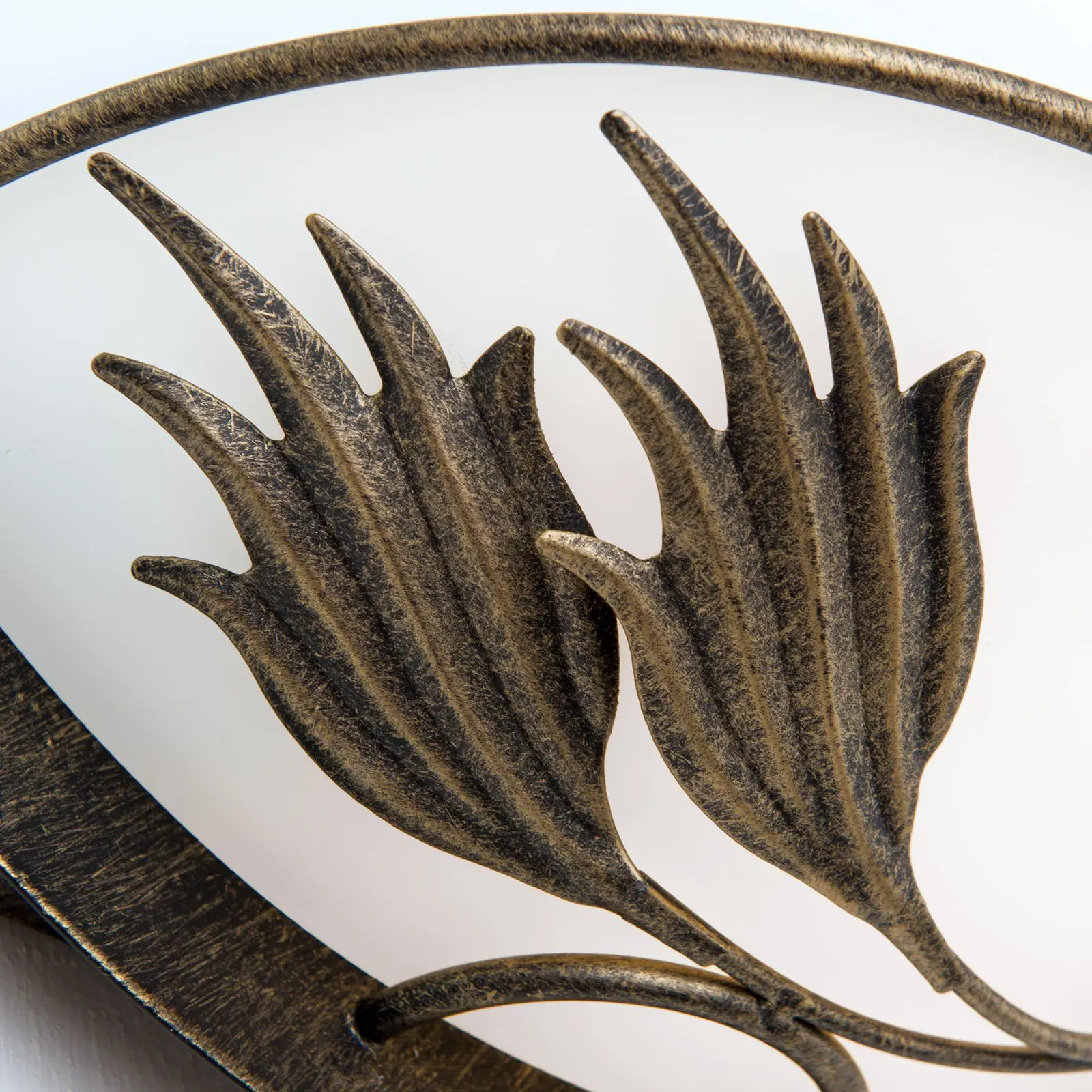 Zidna lampa FLEUR, sa jednim izvorom svetla, antik - 6