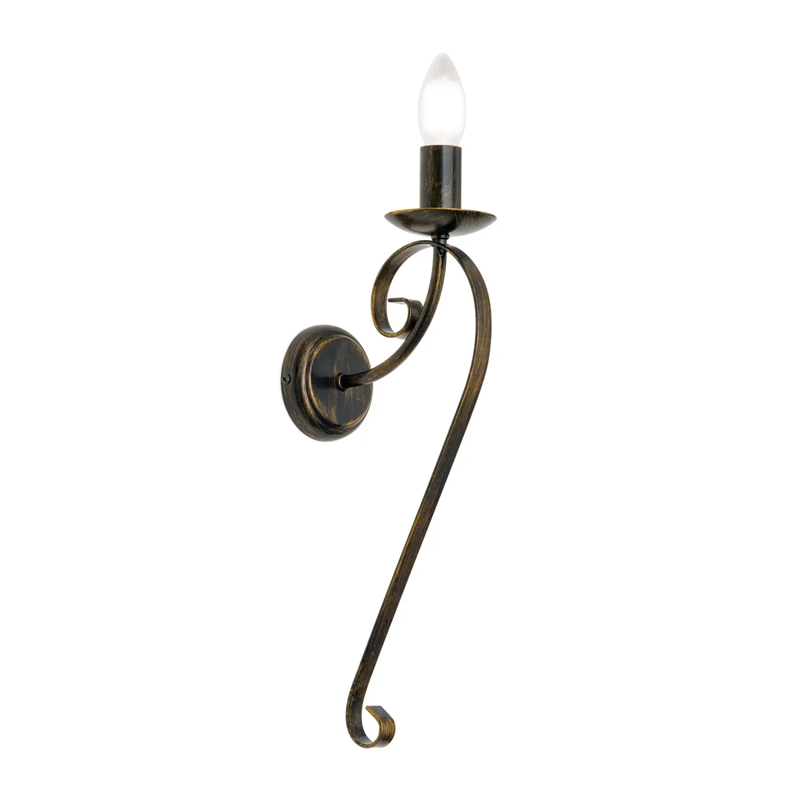 Zidna lampa TORCIA sa jednim izvorom svetla, antik - 4