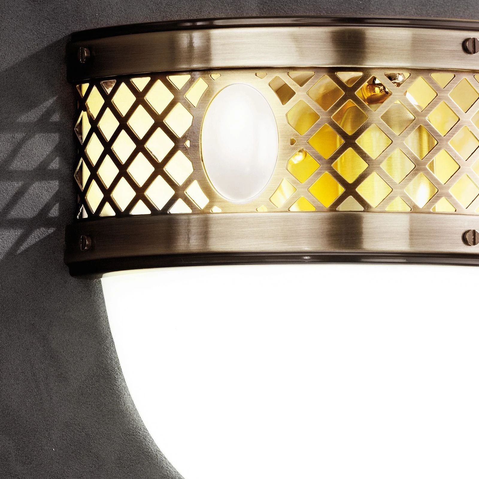 Zidna lampa ALT WIEN, 1 izvor svetla, antik mesing - 3