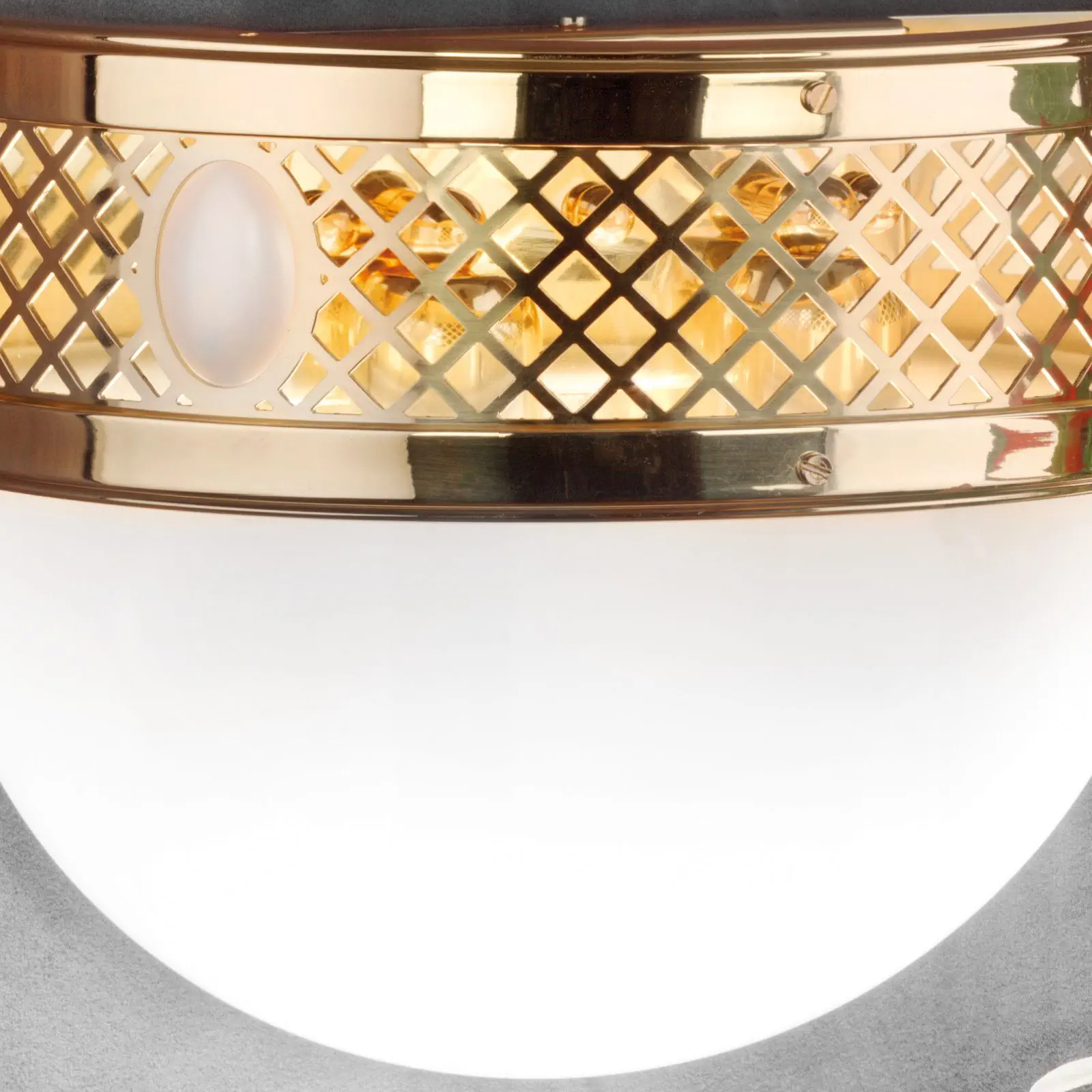 Zidna lampa ALT WIEN, sa dva izvora svetla, sjajni mesing, H32 cm - 2