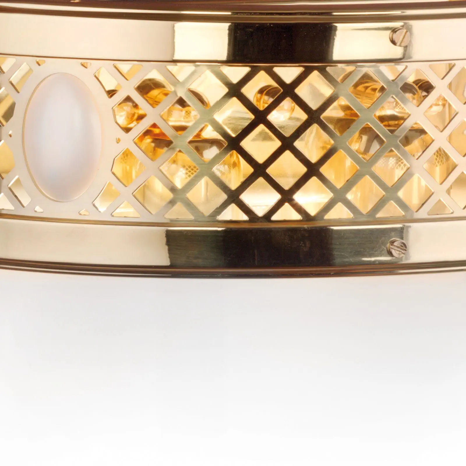 Zidna lampa ALT WIEN, sa dva izvora svetla, sjajni mesing, H32 cm - 4