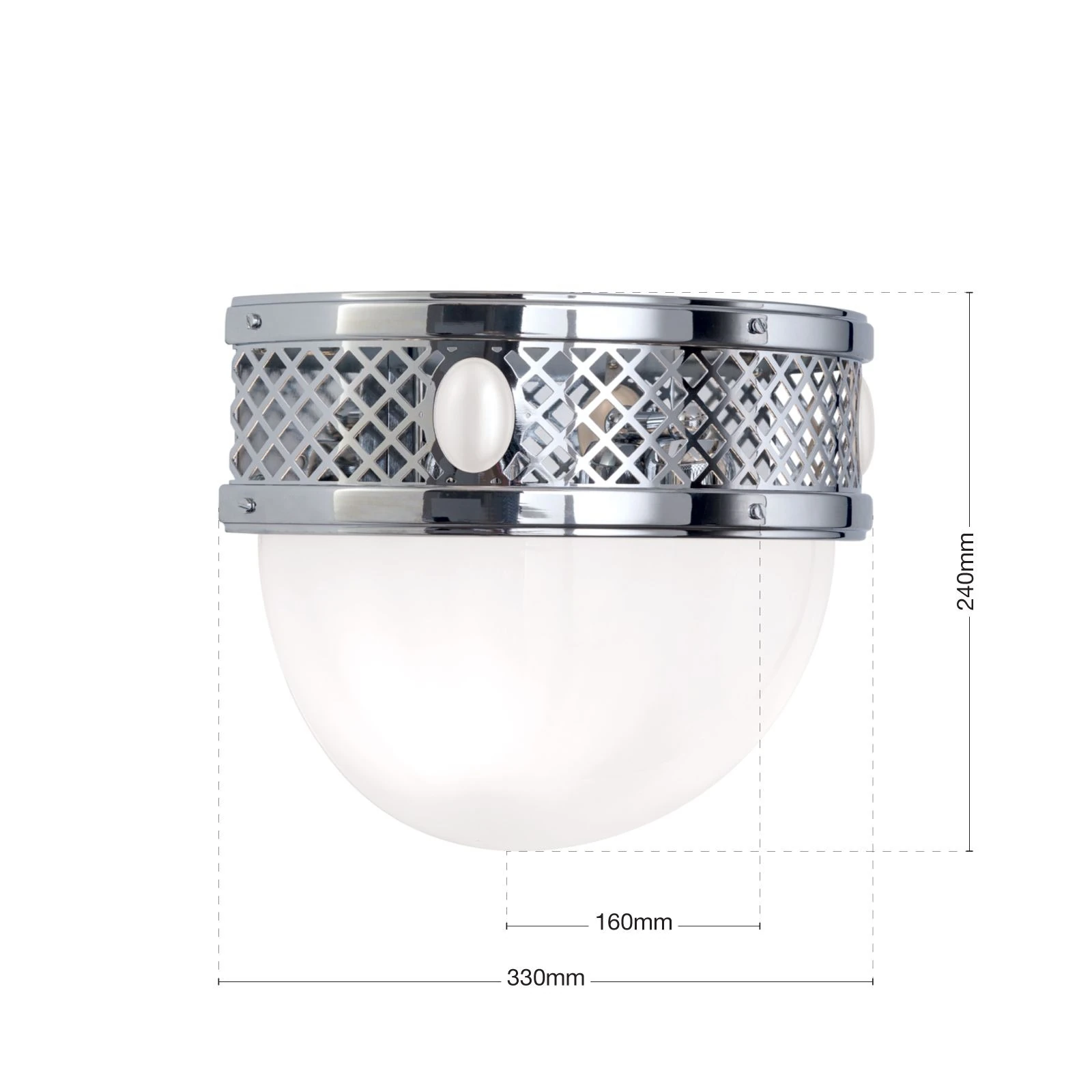 Zidna lampa ALT WIEN, 2 izvora svetla, nikl - 7