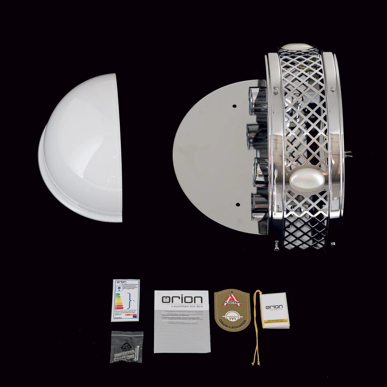 Zidna lampa ALT WIEN, 2 izvora svetla, nikl - 8