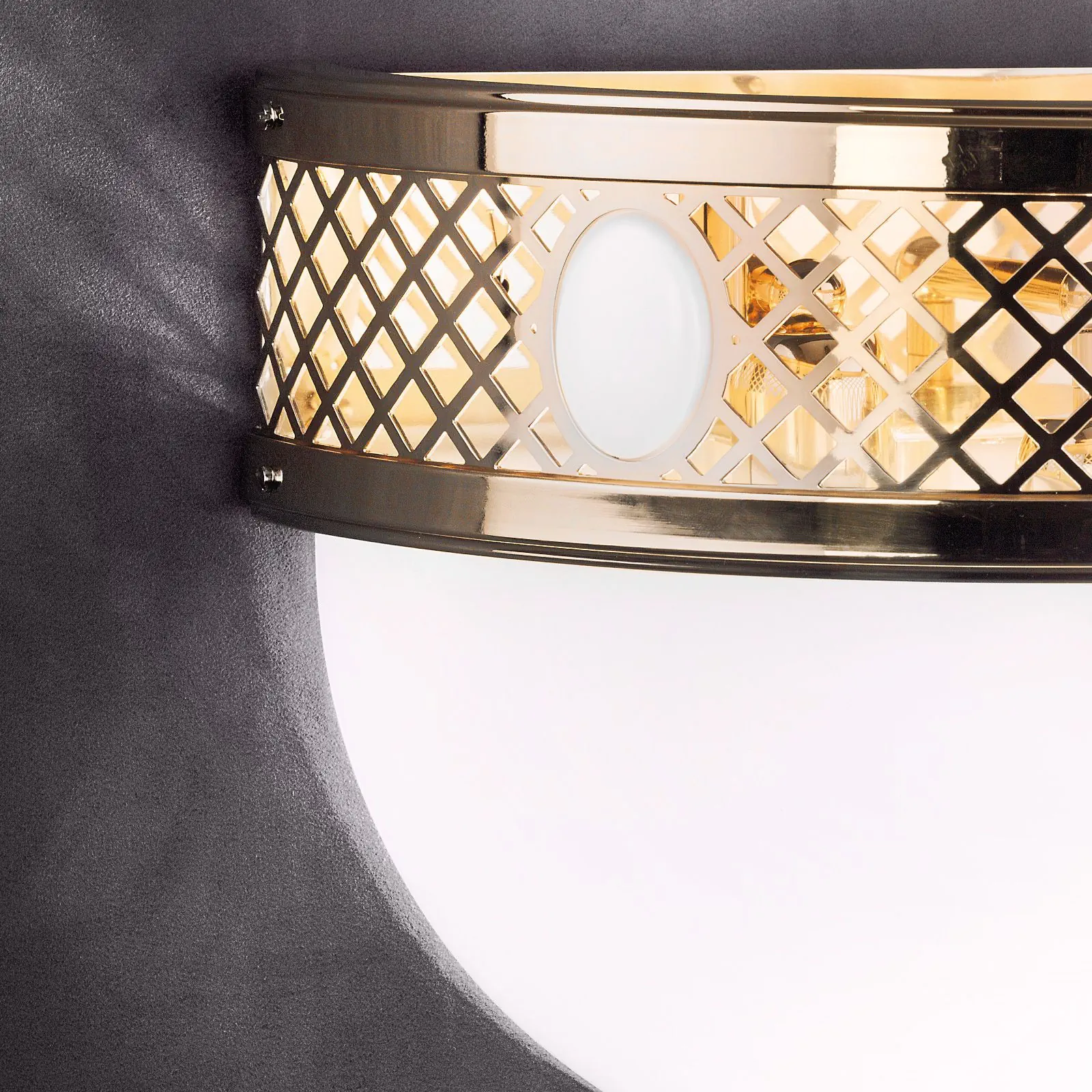 Zidna lampa ALT WIEN, sa tri izvora svetla, sjajni mesing - 4