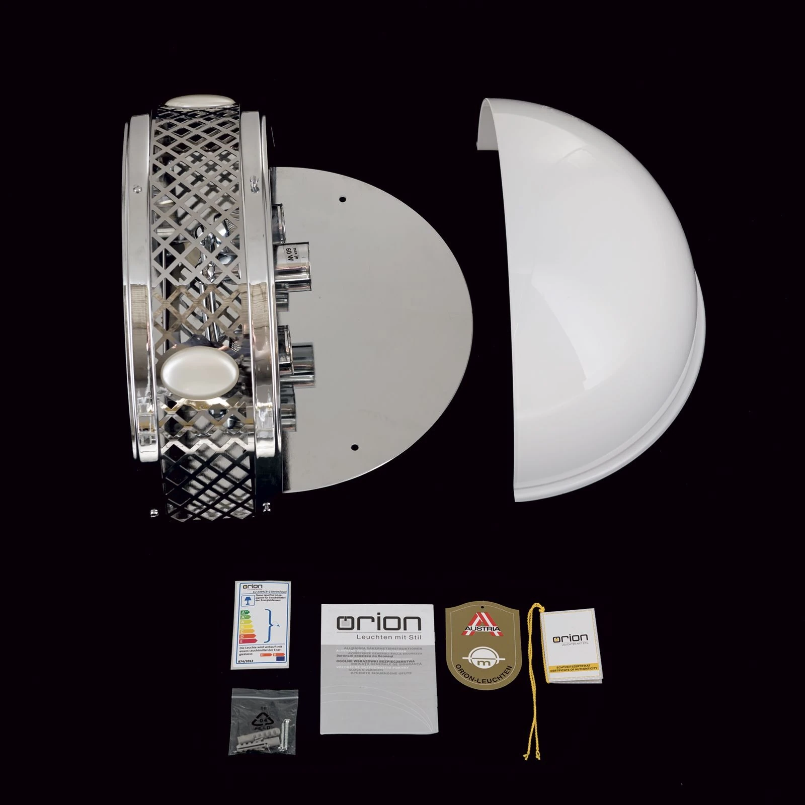 Zidna lampa ALT WIEN, 3 izvora svetla, nikl - 8