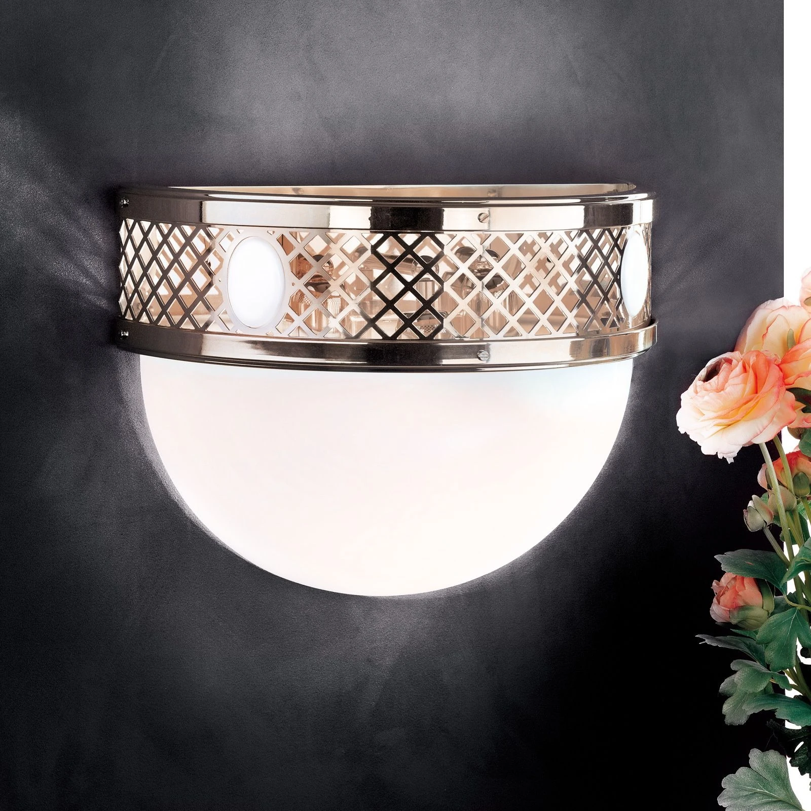 Zidna lampa ALT WIEN, 3 izvora svetla, antik mesing - 1