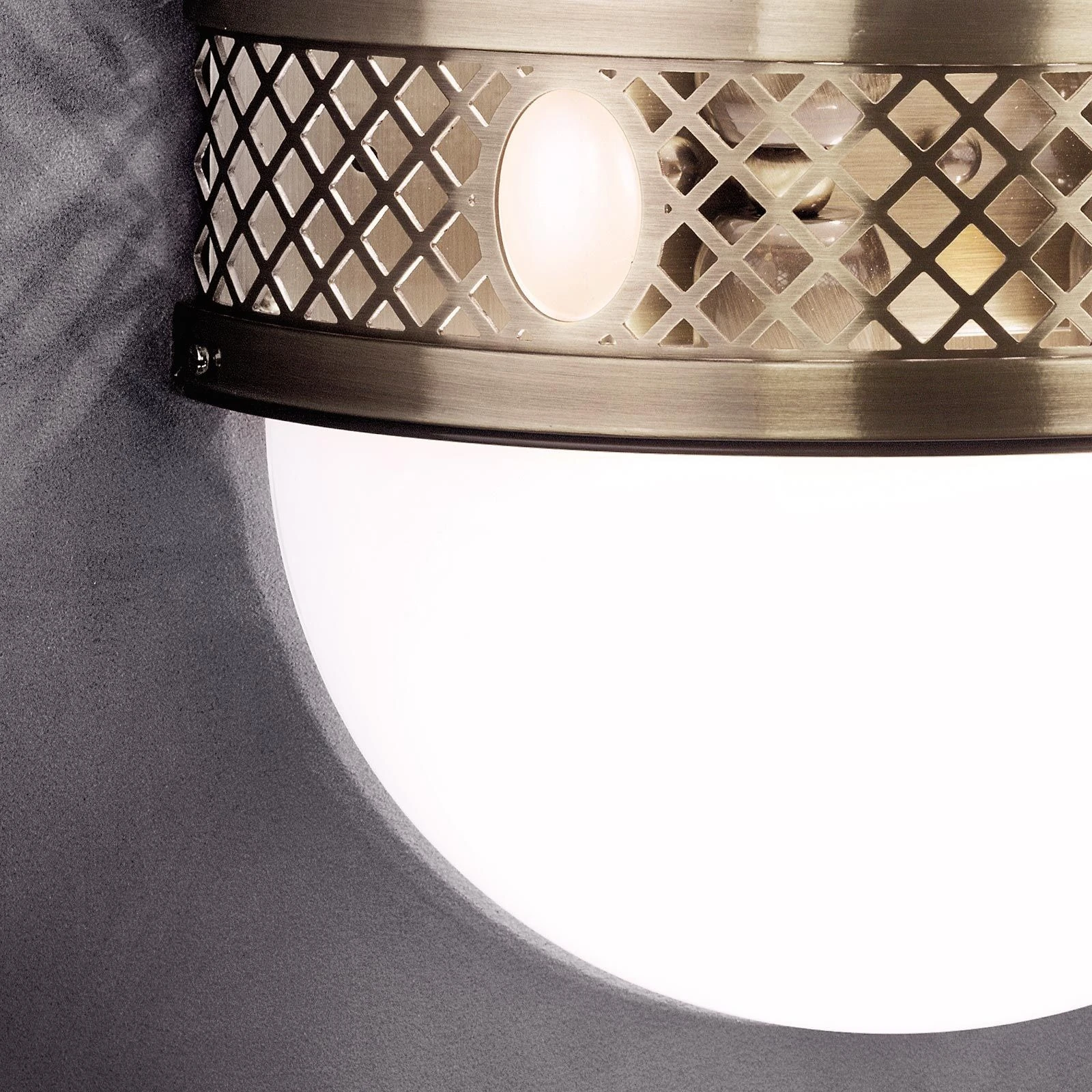 Zidna lampa ALT WIEN, 3 izvora svetla, antik mesing - 2