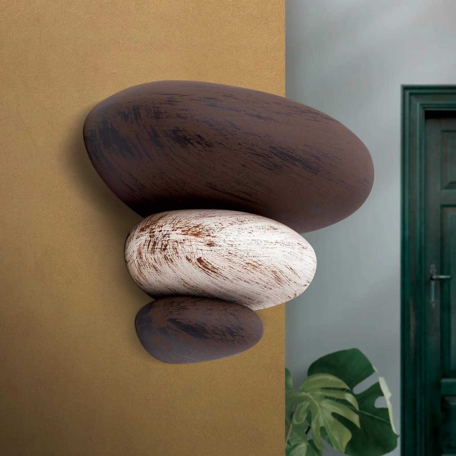 Zidna lampa STONE, sa jednim izvorom svetla, Cotto - 3