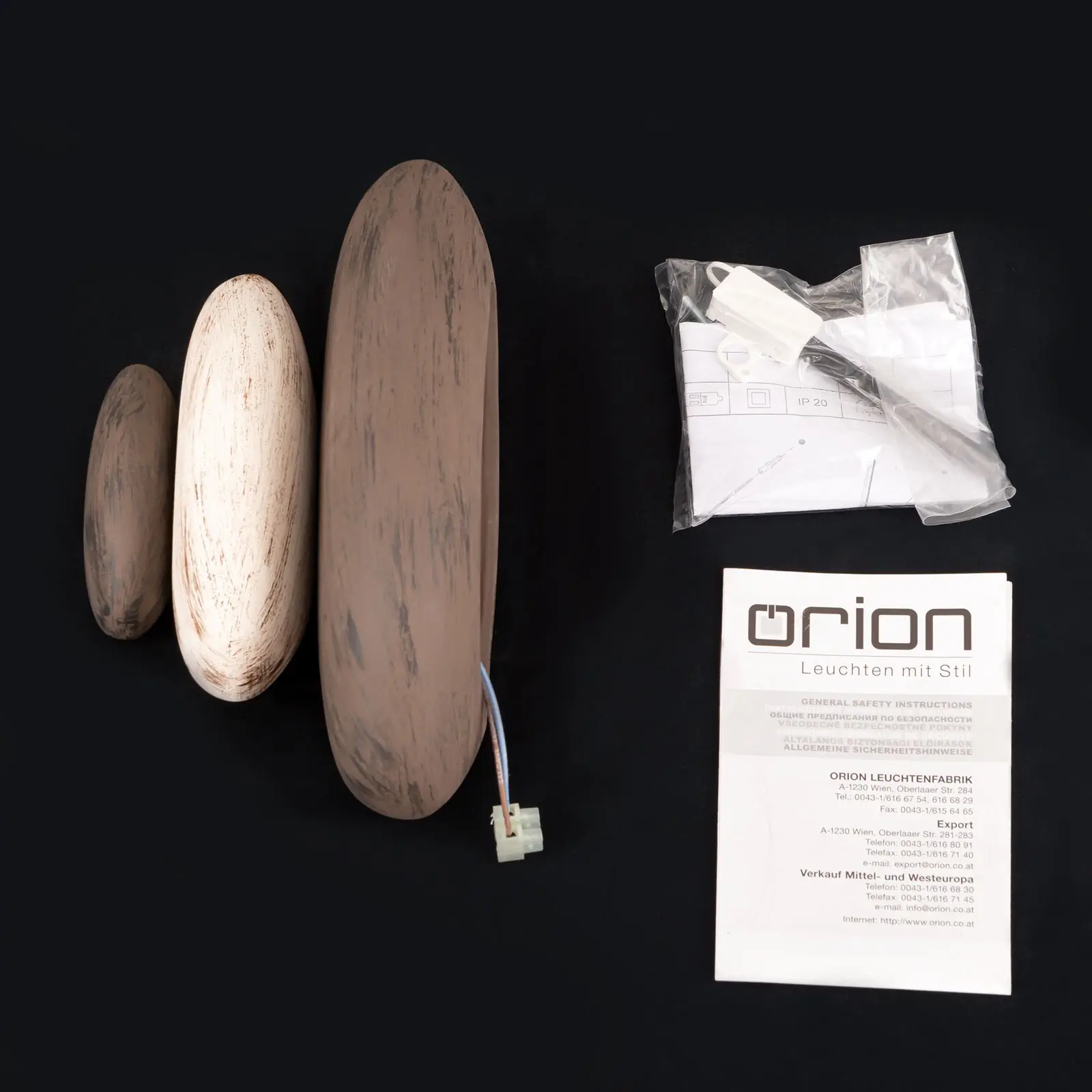 Zidna lampa STONE, sa jednim izvorom svetla, Cotto - 8