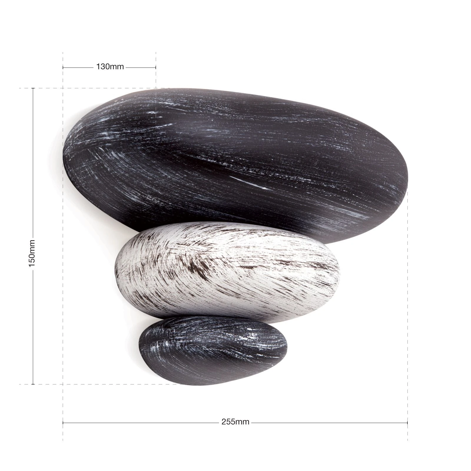 Zidna lampa STONE, siva završna obrada - 7