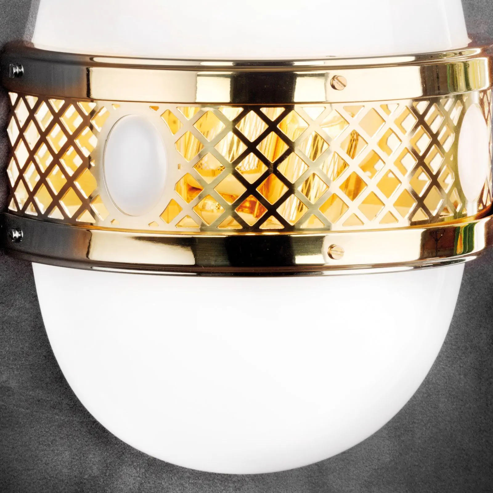 Zidna lampa ALT WIEN, sa dva izvora svetla, sjajni mesing, H32 cm - 3