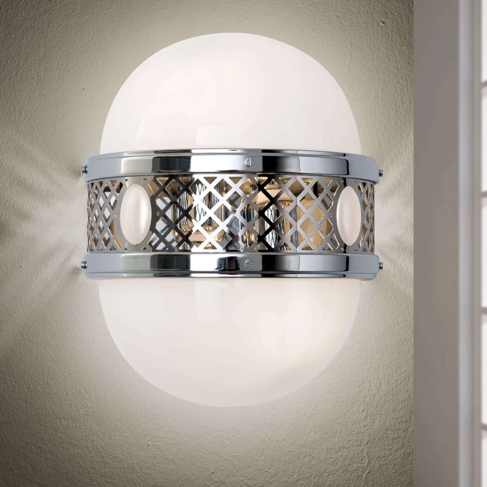 Zidna lampa ALT WIEN, 2 izvora svetla, nikl, H32 cm - 2