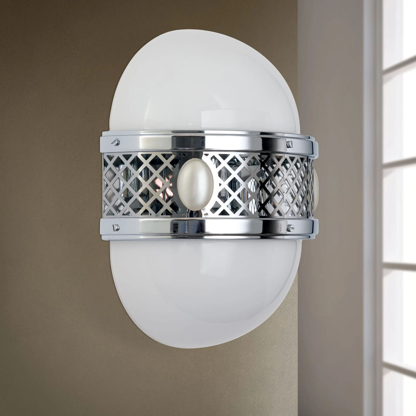 Zidna lampa ALT WIEN, 2 izvora svetla, nikl, H32 cm - 3