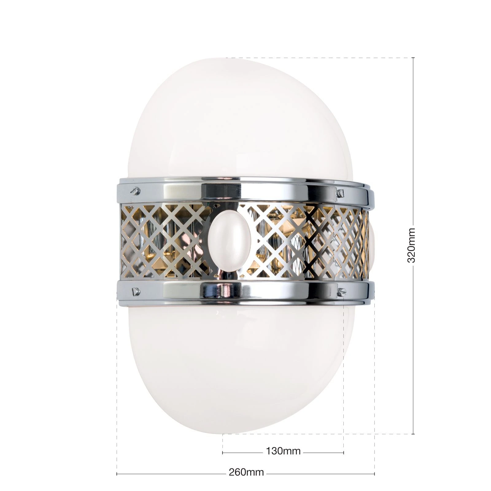 Zidna lampa ALT WIEN, 2 izvora svetla, nikl, H32 cm - 7