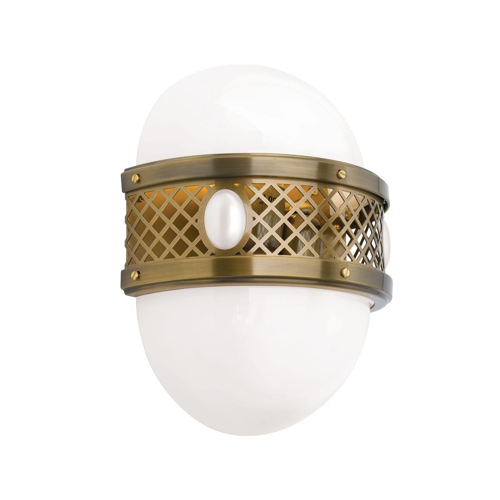 Zidna lampa ALT WIEN, 2 izvora svetla, antik mesing, H32 cm - 4