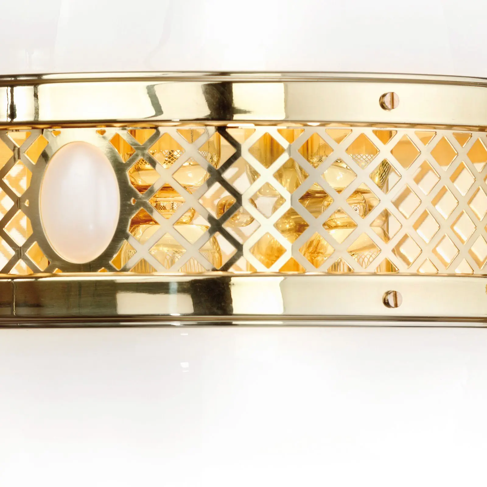 Zidna lampa ALT WIEN, sa četiri izvora svetla, sjajni mesing, H39 cm - 3