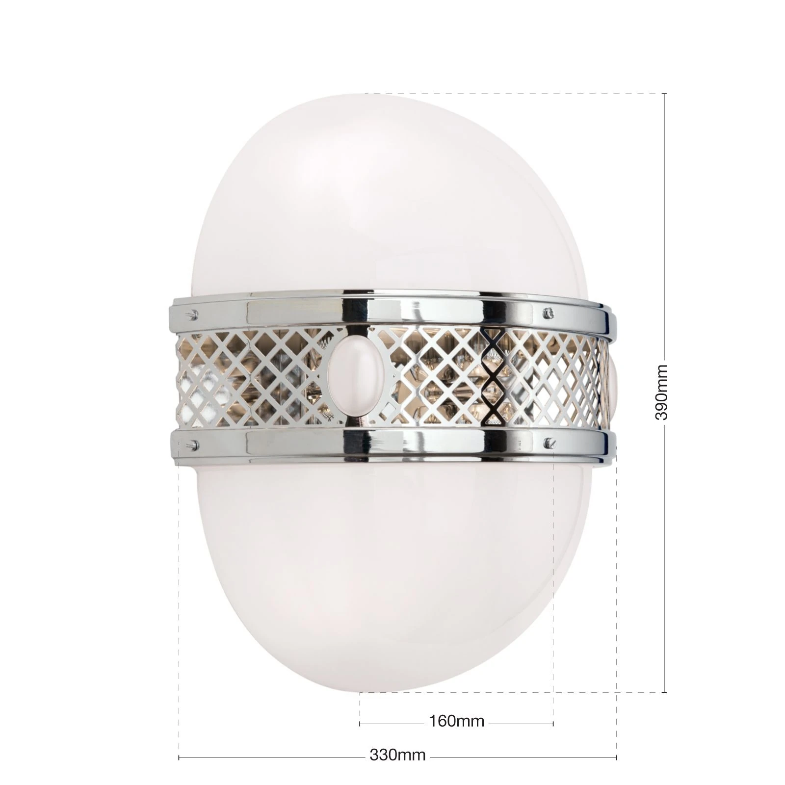 Zidna lampa ALT WIEN, 4 izvora svetla, nikl, H39 cm - 7