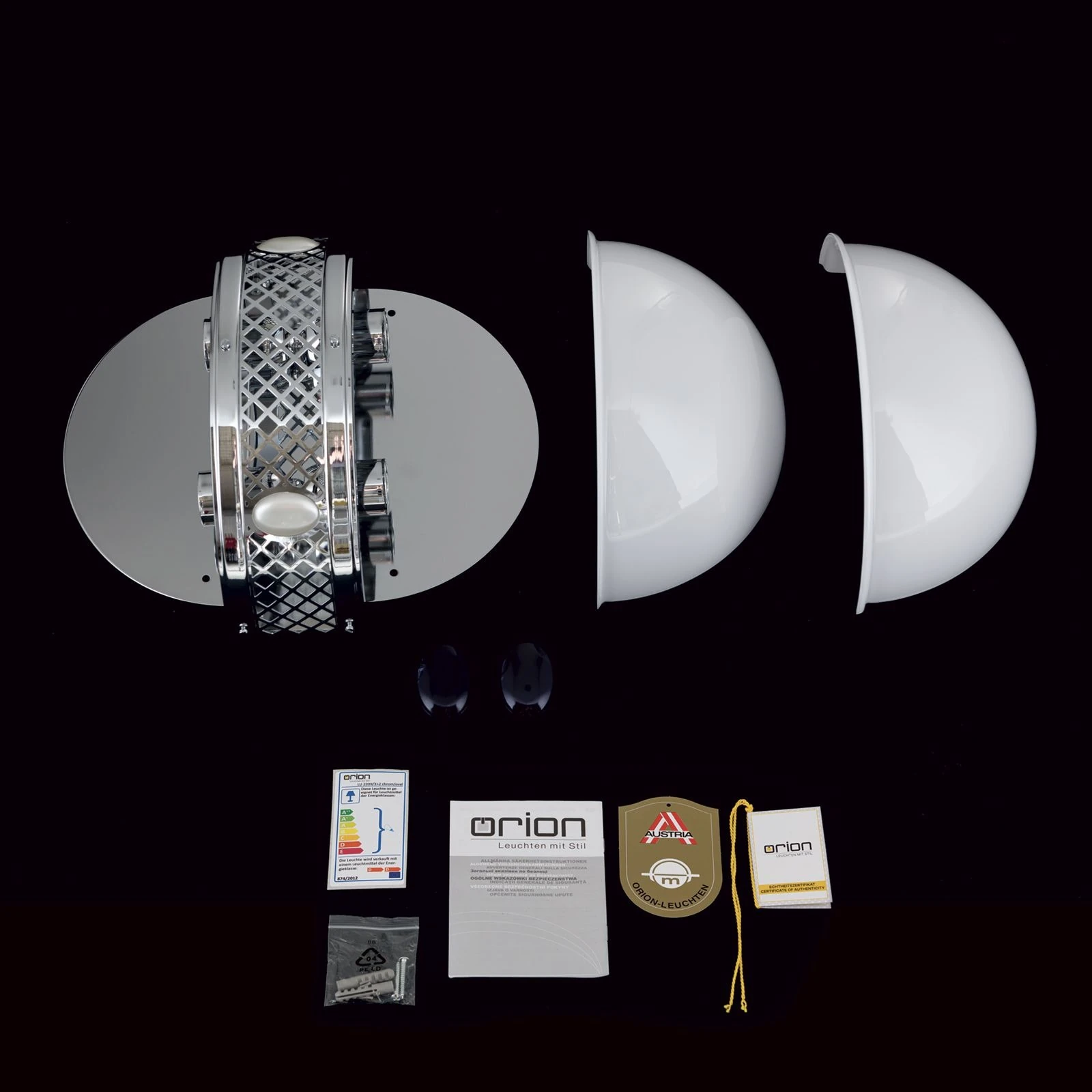 Zidna lampa ALT WIEN, 4 izvora svetla, nikl, H39 cm - 8