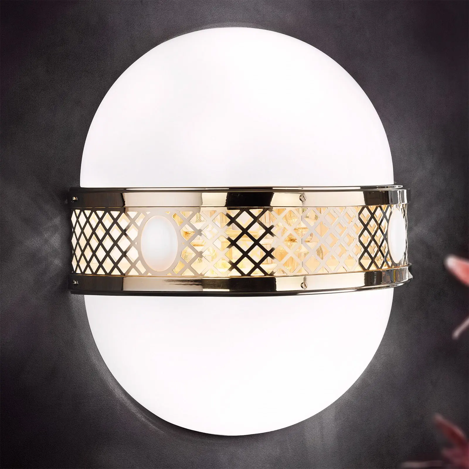 Zidna lampa ALT WIEN, sa šest izvora svetla, sjajni mesing, H47 cm - 1