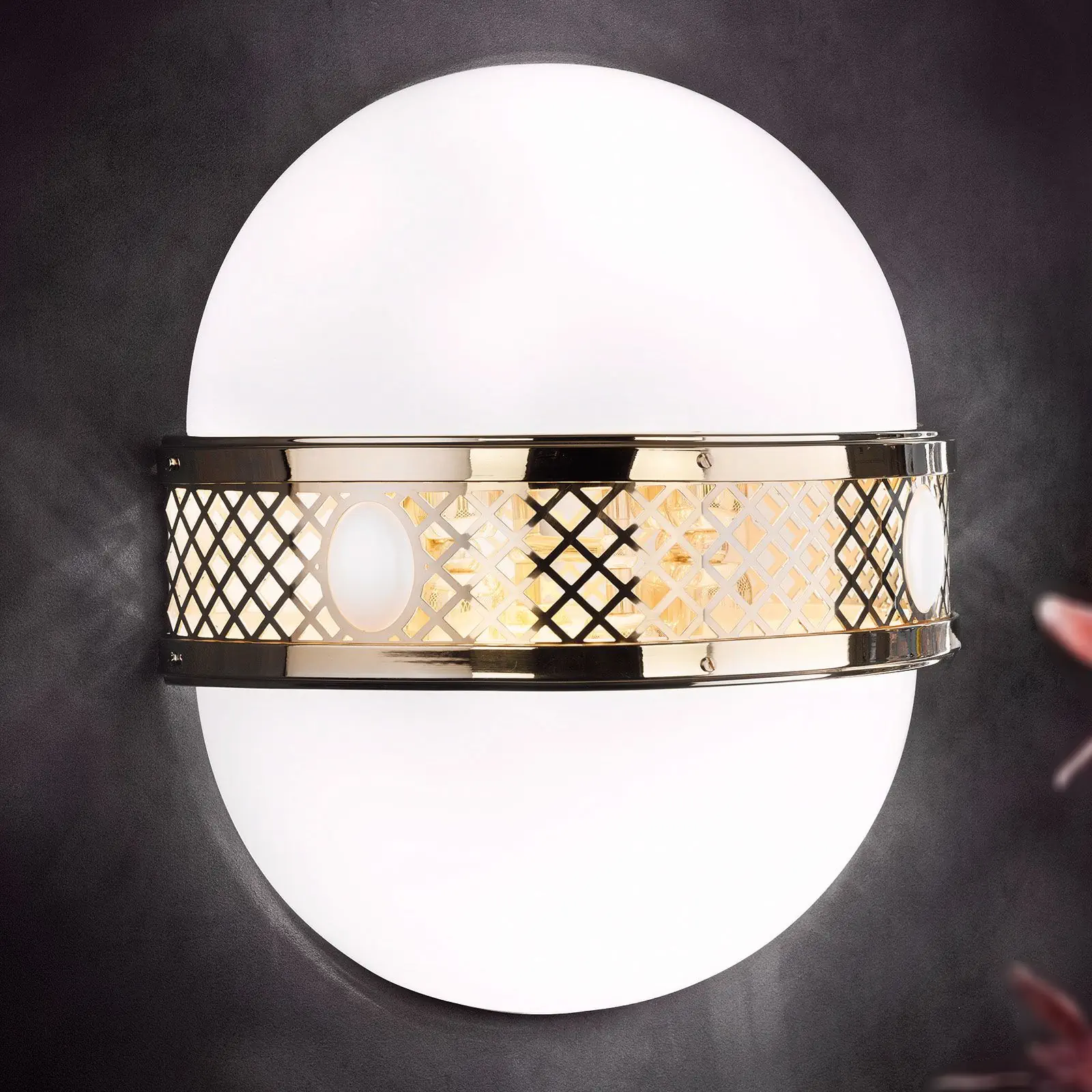 Zidna lampa ALT WIEN, sa šest izvora svetla, sjajni mesing, H47 cm - 5