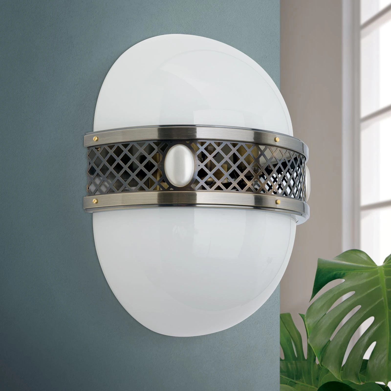 Zidna lampa ALT WIEN, 6 izvora svetla, antik mesing, H47 cm - 3