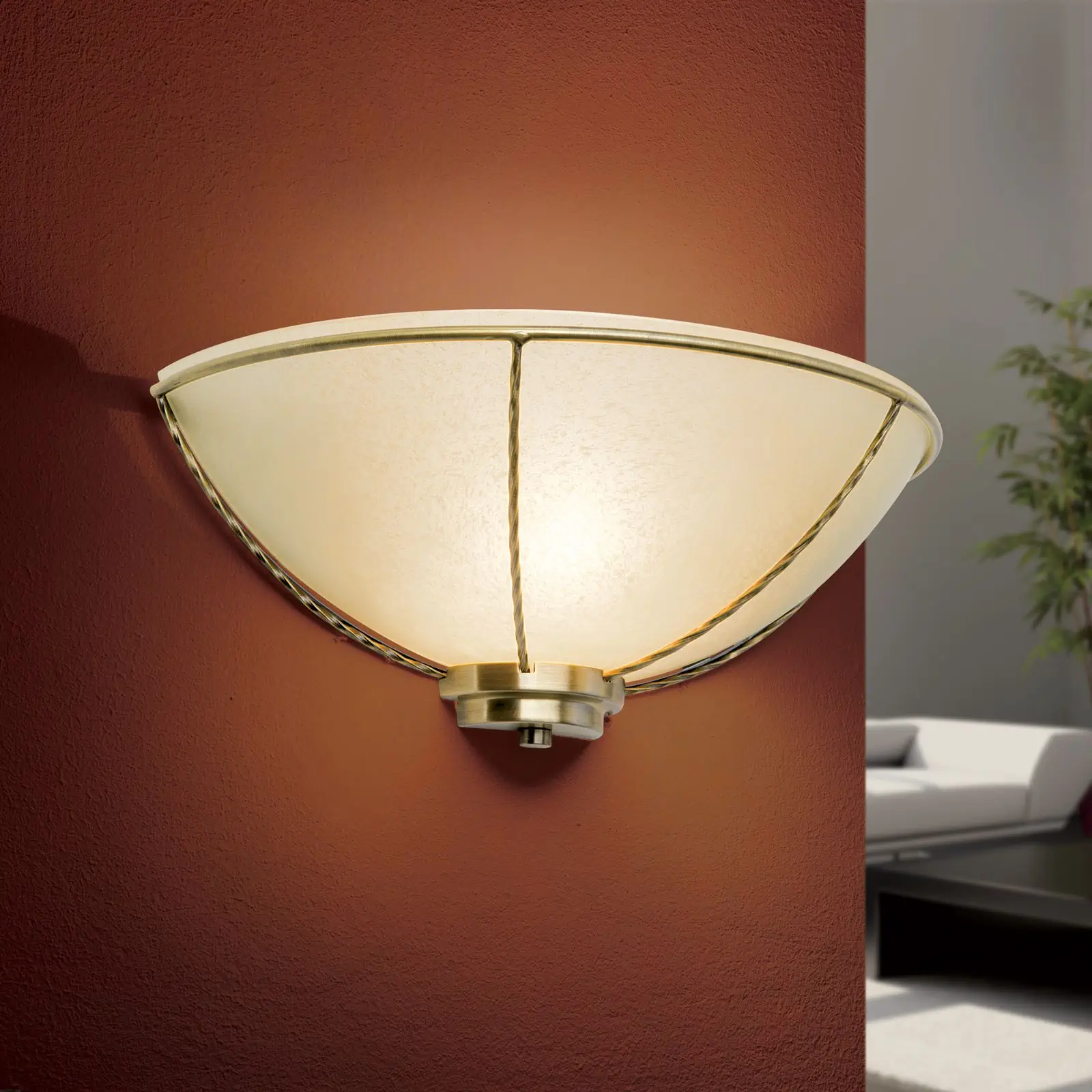 Zidna lampa MAURO, patina, sa jednim izvorom svetla