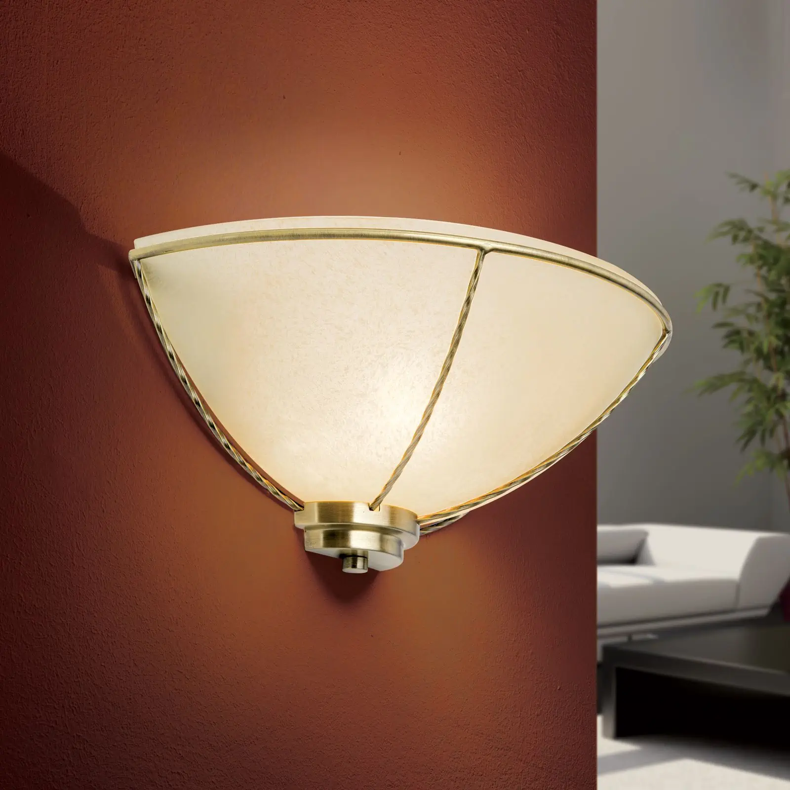 Zidna lampa MAURO, patina, sa jednim izvorom svetla - 2