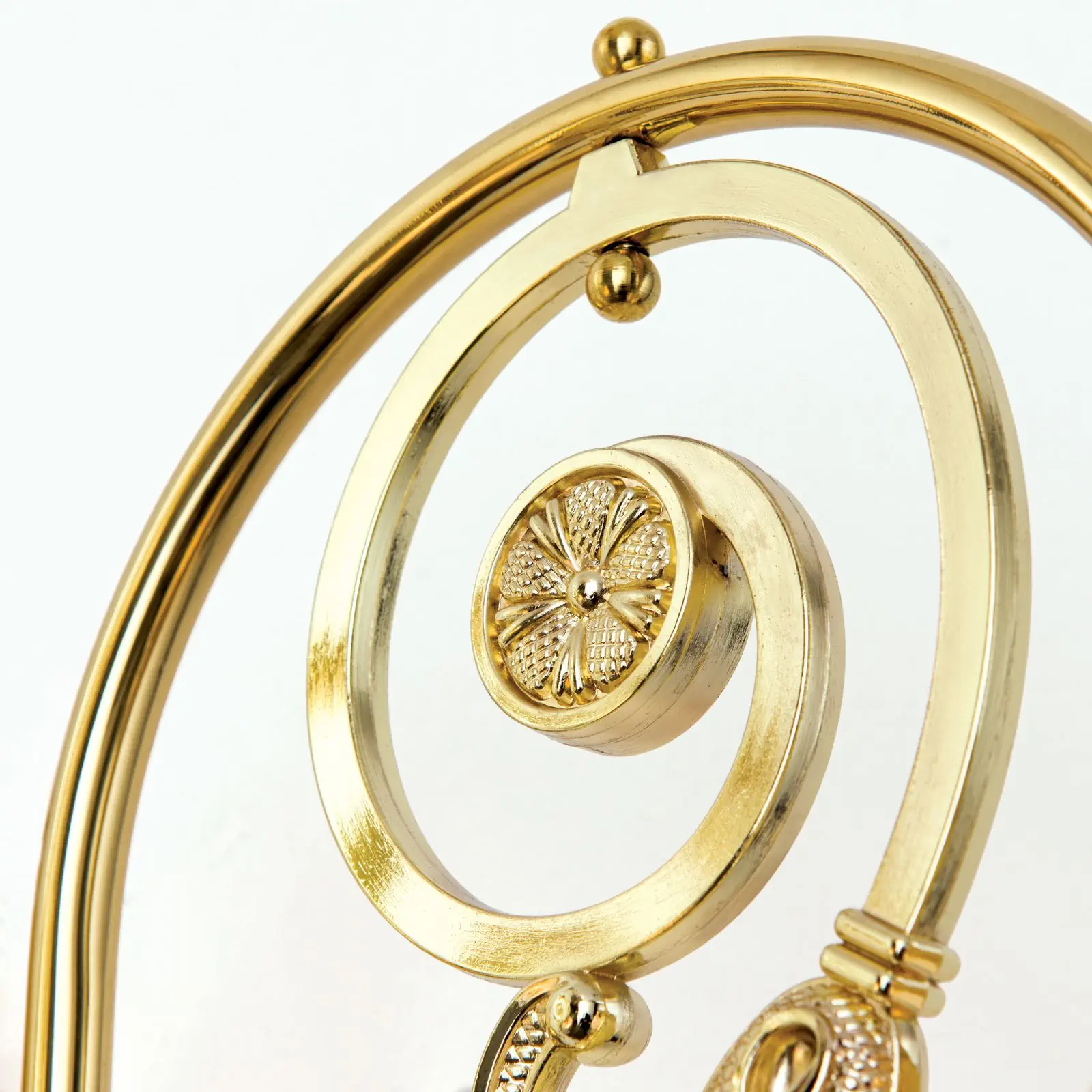 Dupla zidna lampa RINGSTRASSE, sjajna mesingana završna obrada sa dekorativnim staklom - 6