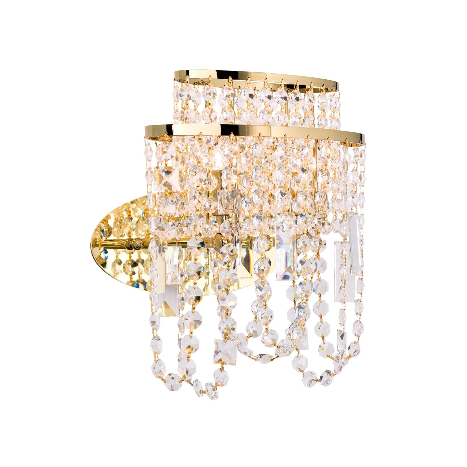 Zidna lampa KRISTALLDESIGN, pozlaćena 24-karatnim zlatom - 4