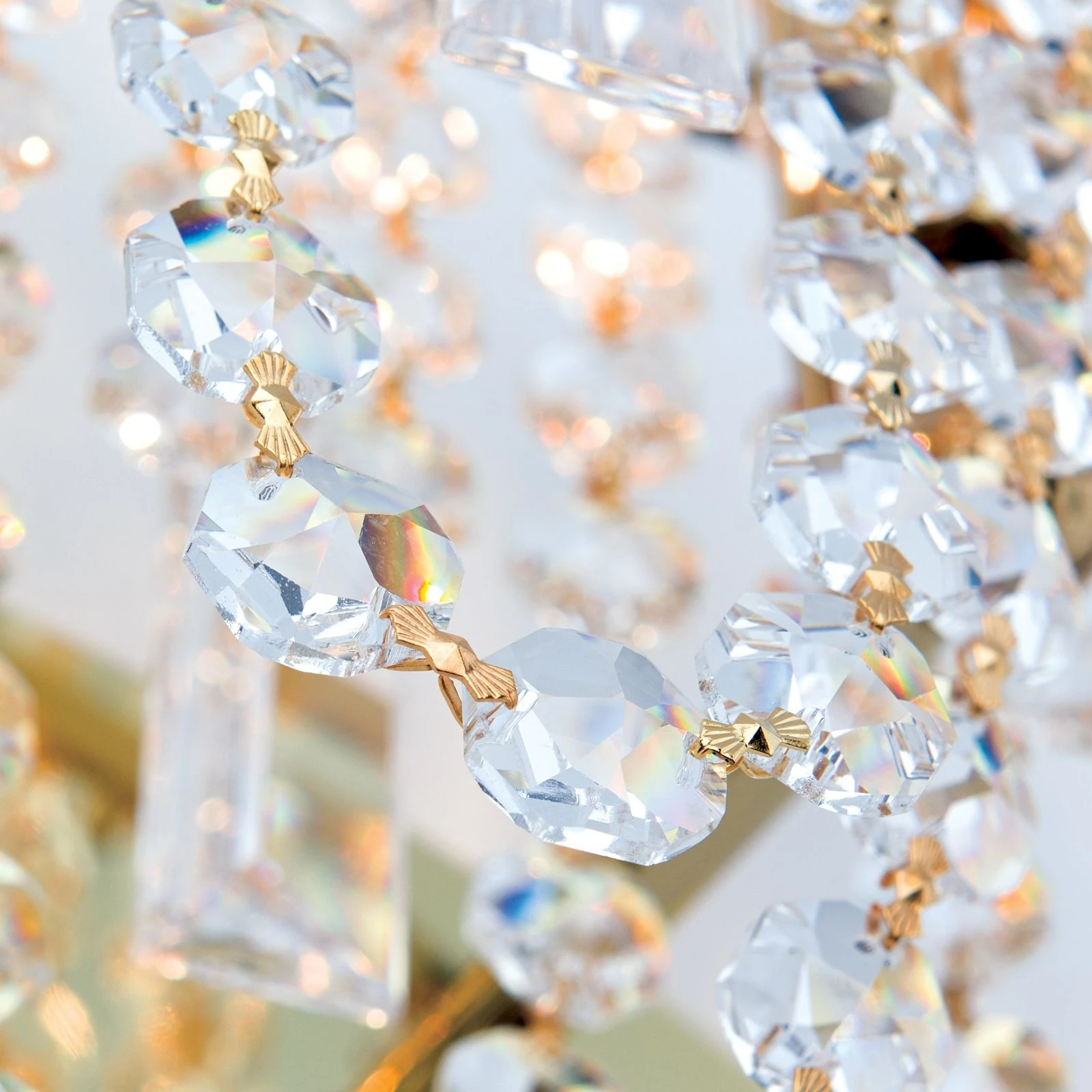 Zidna lampa KRISTALLDESIGN, pozlaćena 24-karatnim zlatom - 6