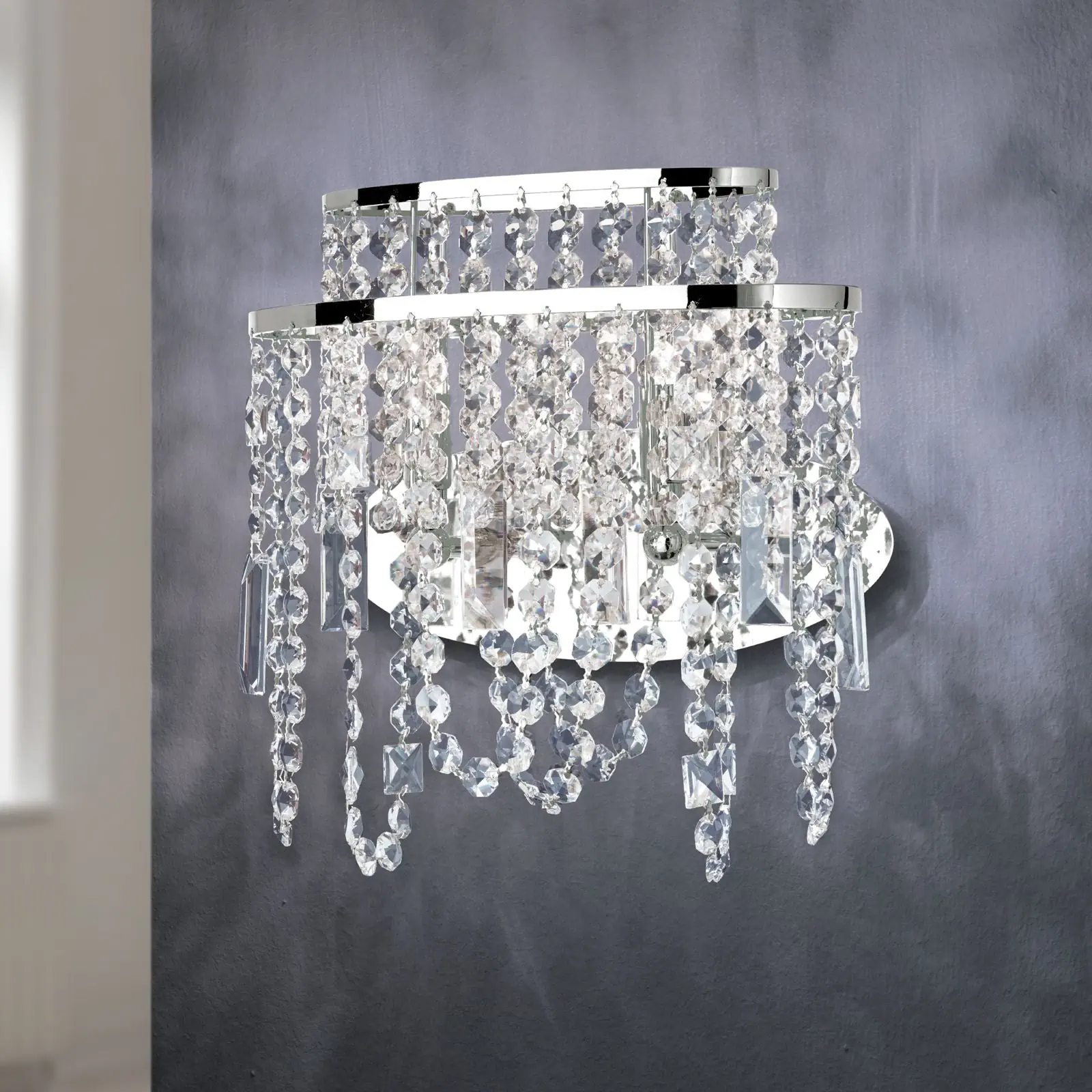 Zidna lampa KRISTALLDESIGN, hromirana - 2