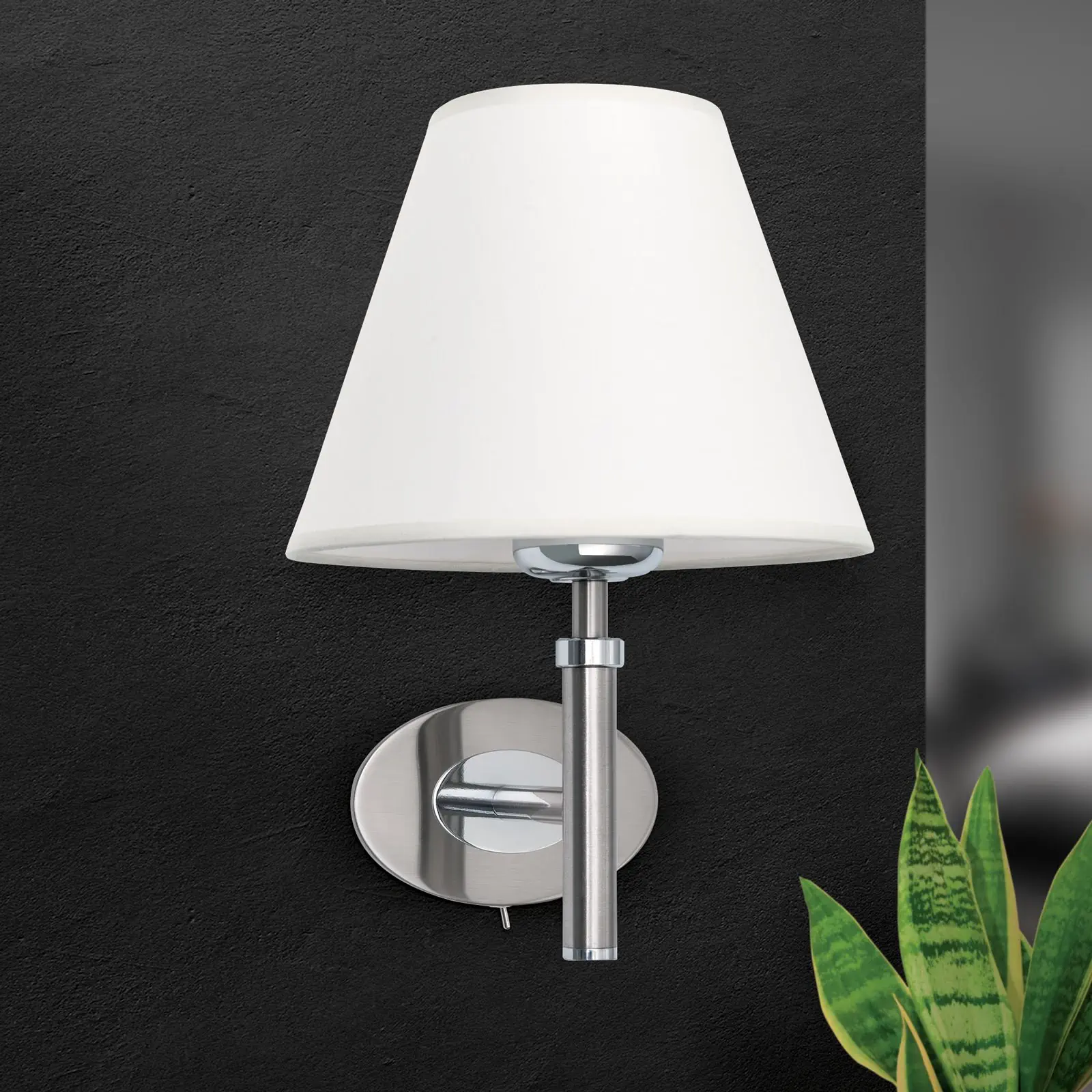 Zidna lampa KARA, sa jednim izvorom svetla, satinisana - 3