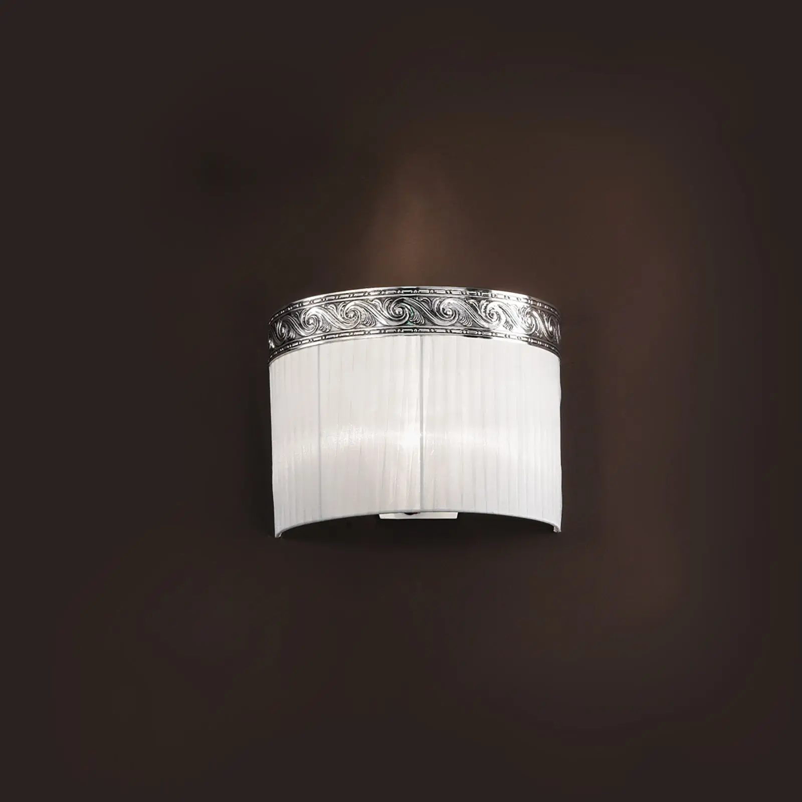 Zidna lampa ANTONELLO, sa dva izvora svetla, antik srebro - 2