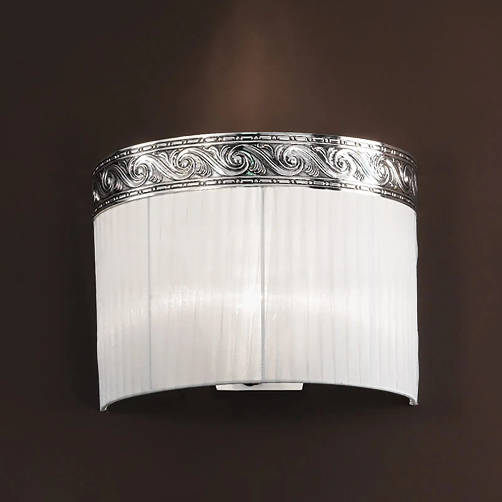 Zidna lampa ANTONELLO, sa dva izvora svetla, antik srebro - 3